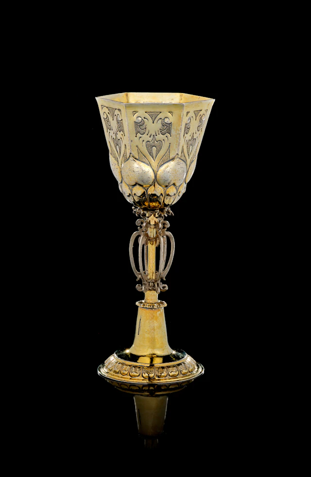 A Swiss parcel-gilt silver cup, Zacharias Müller, St Gall, 1663-1671