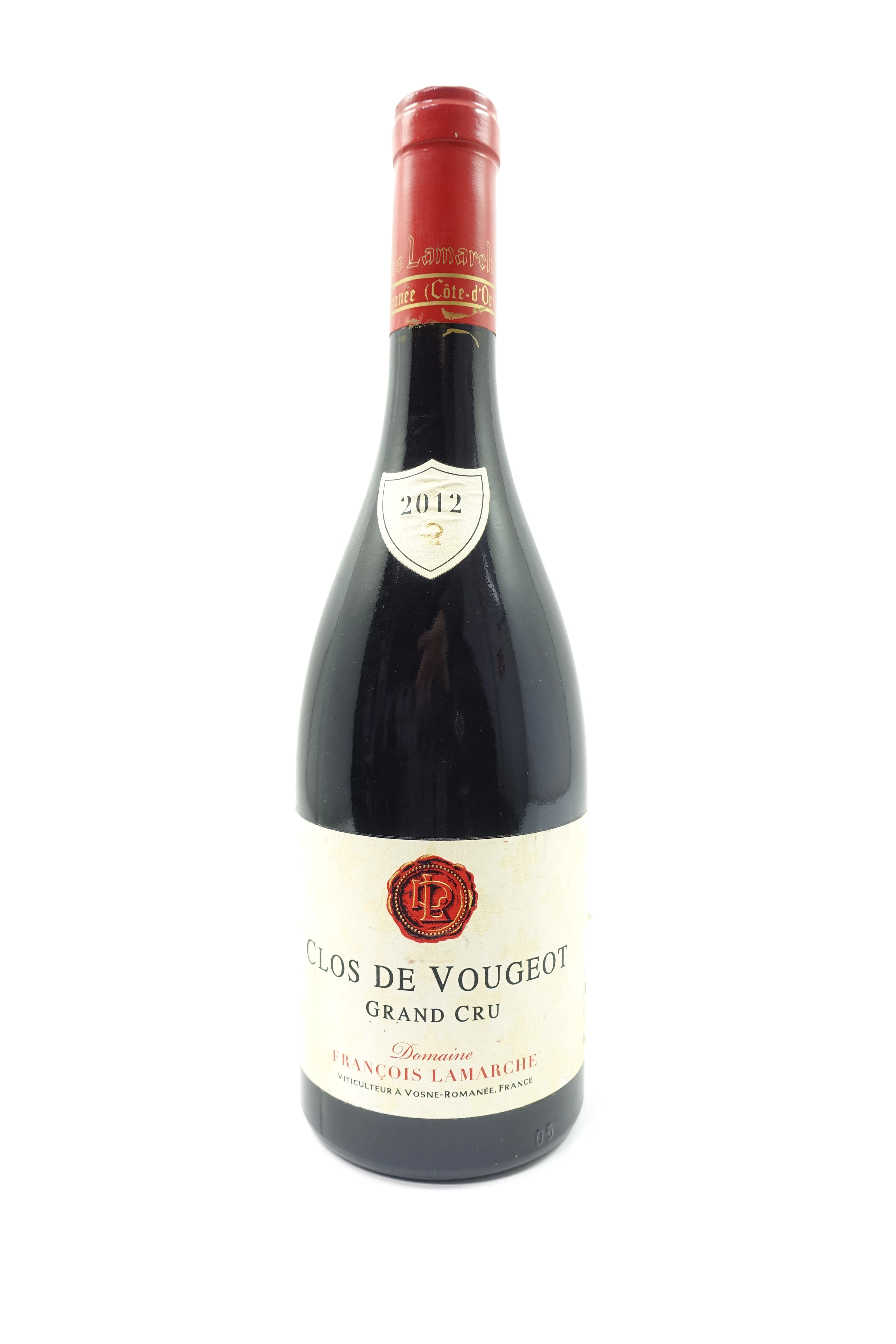 1 bt CLOS DE VOUGEOT 2012 Grand Cru. Domaine François Lamarche
