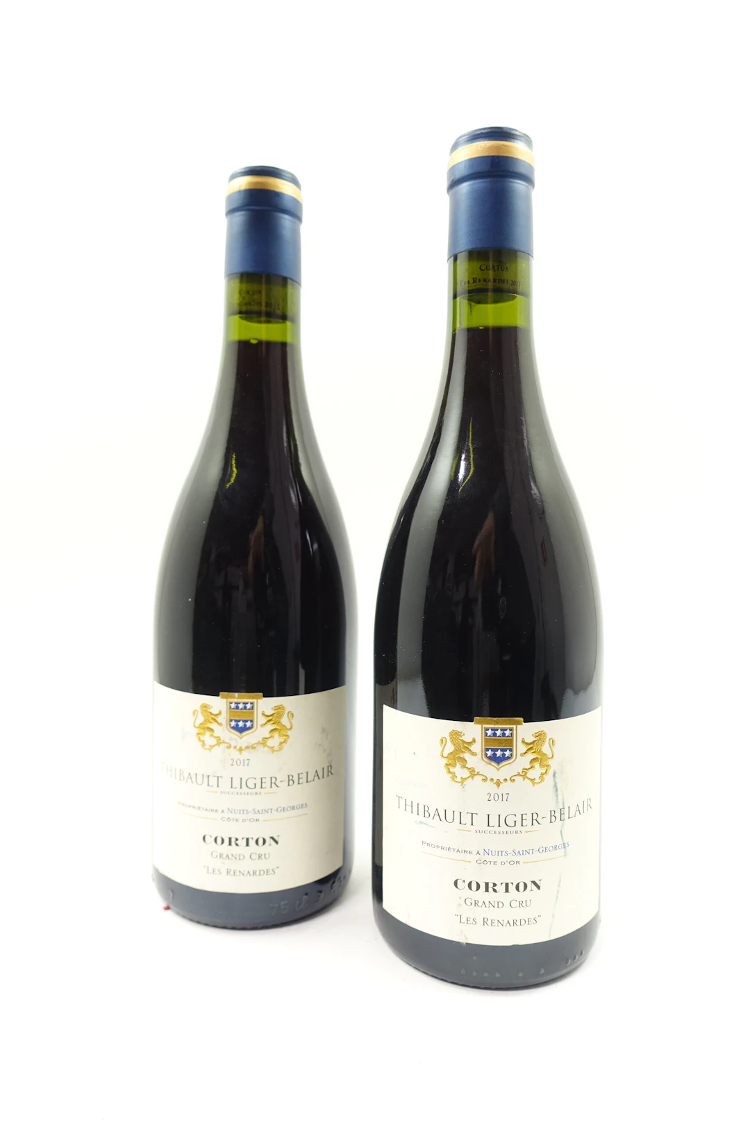 2 bts CORTON LES RENARDES 2017 Grand Cru. Thibault Liger-Belair