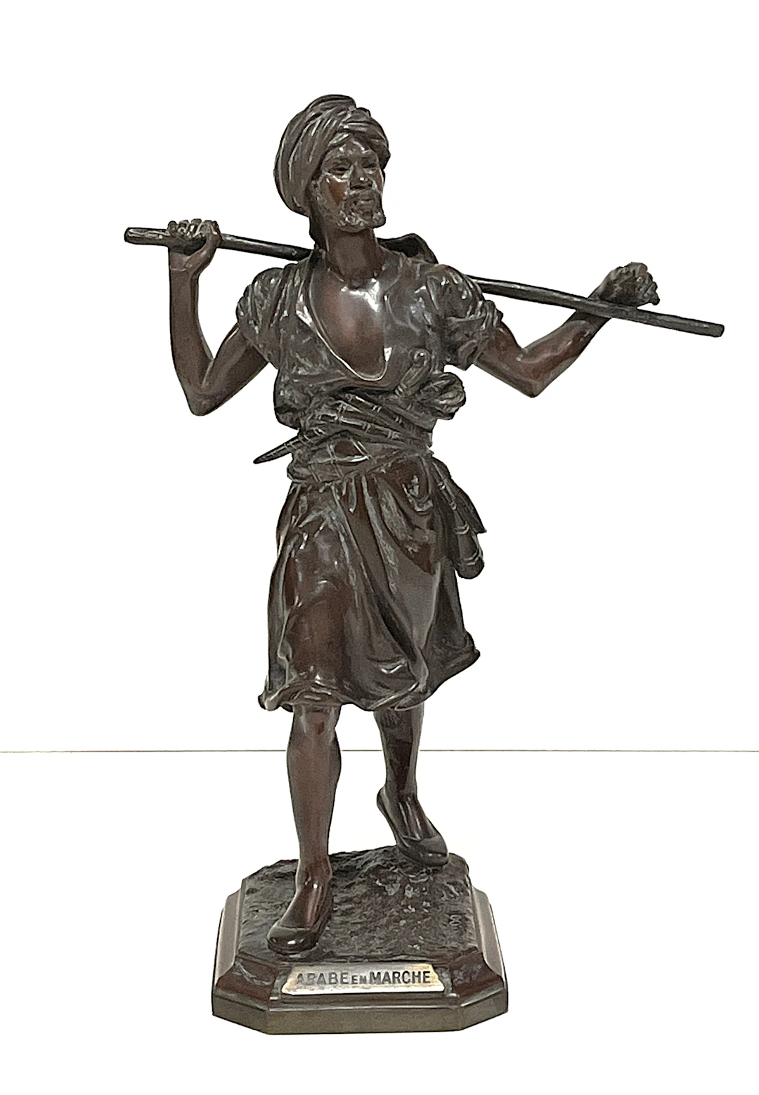 D'après Emile PINEDO 1840 - 1916 " Arabe en marche "
