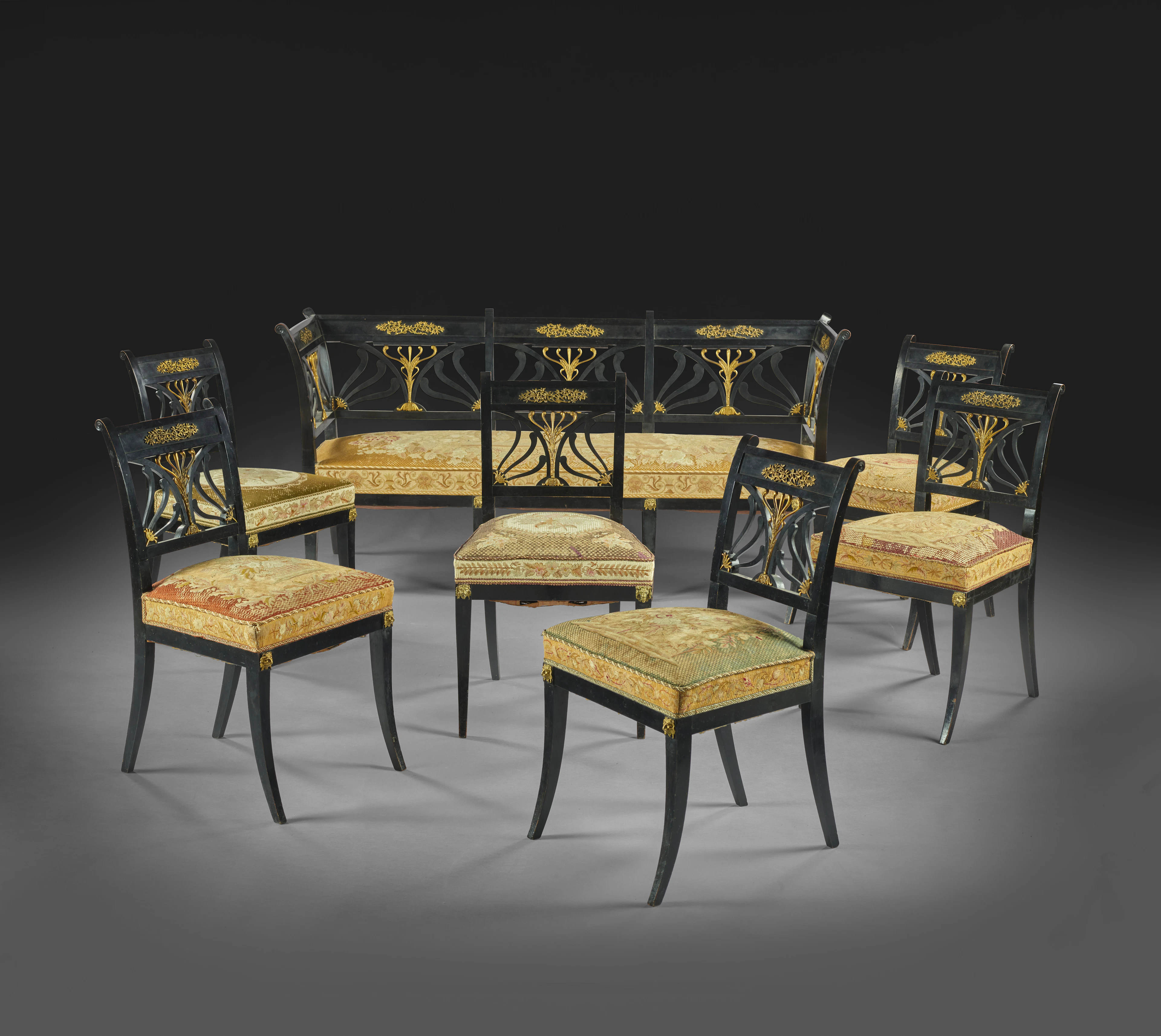MOBILIER DE SALON ALLEMAND DU DÉBUT DU XIXe SIÈCLE, BERLIN