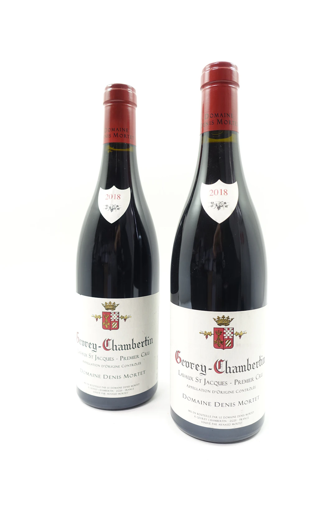 2 bts GEVREY CHAMBERTIN 2018 1er Cru Lavaux Saint Jacques. Domaine Denis Mortet