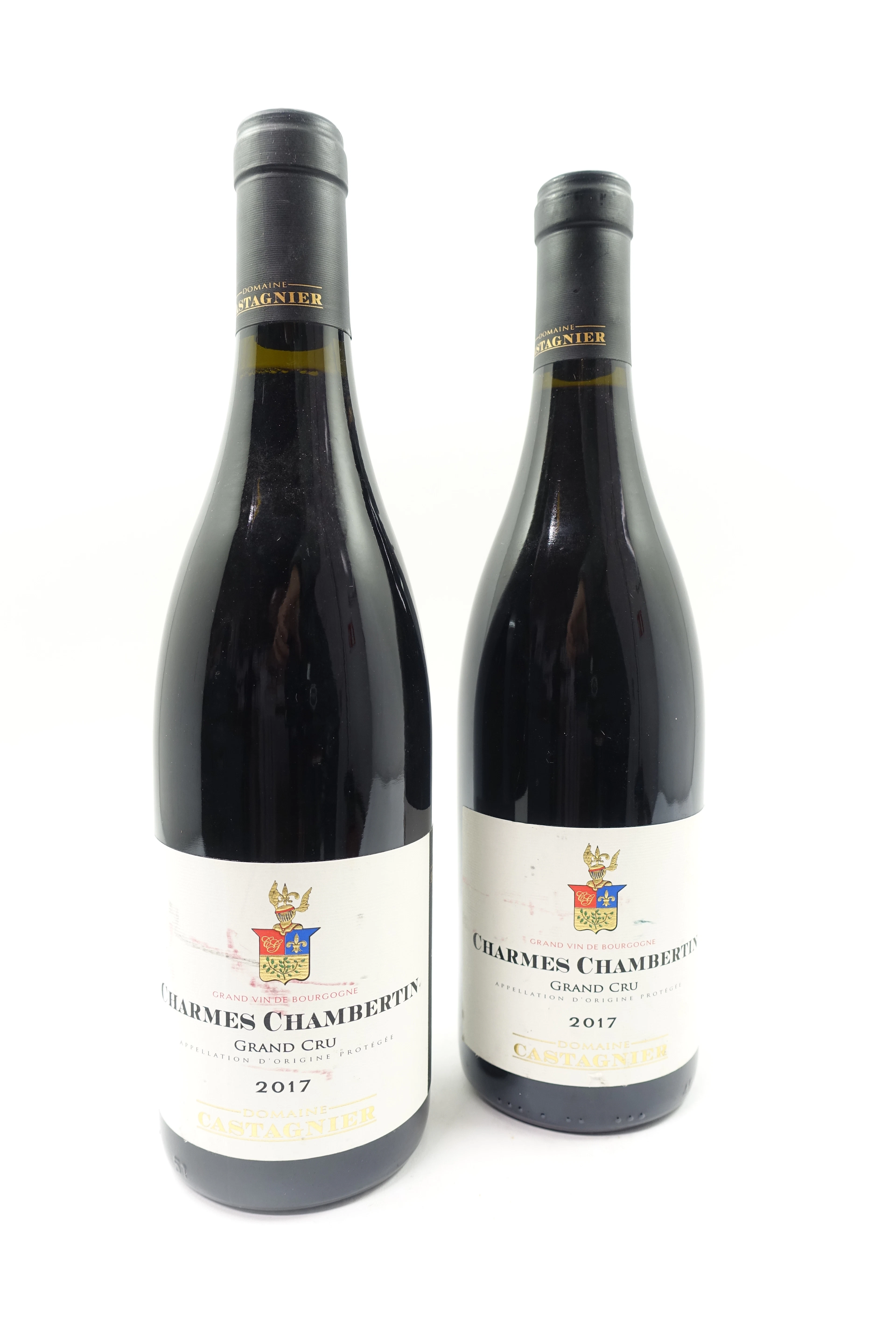 2 bts CHARMES CHAMBERTIN 2017 Grand Cru. Domaine Castagnier