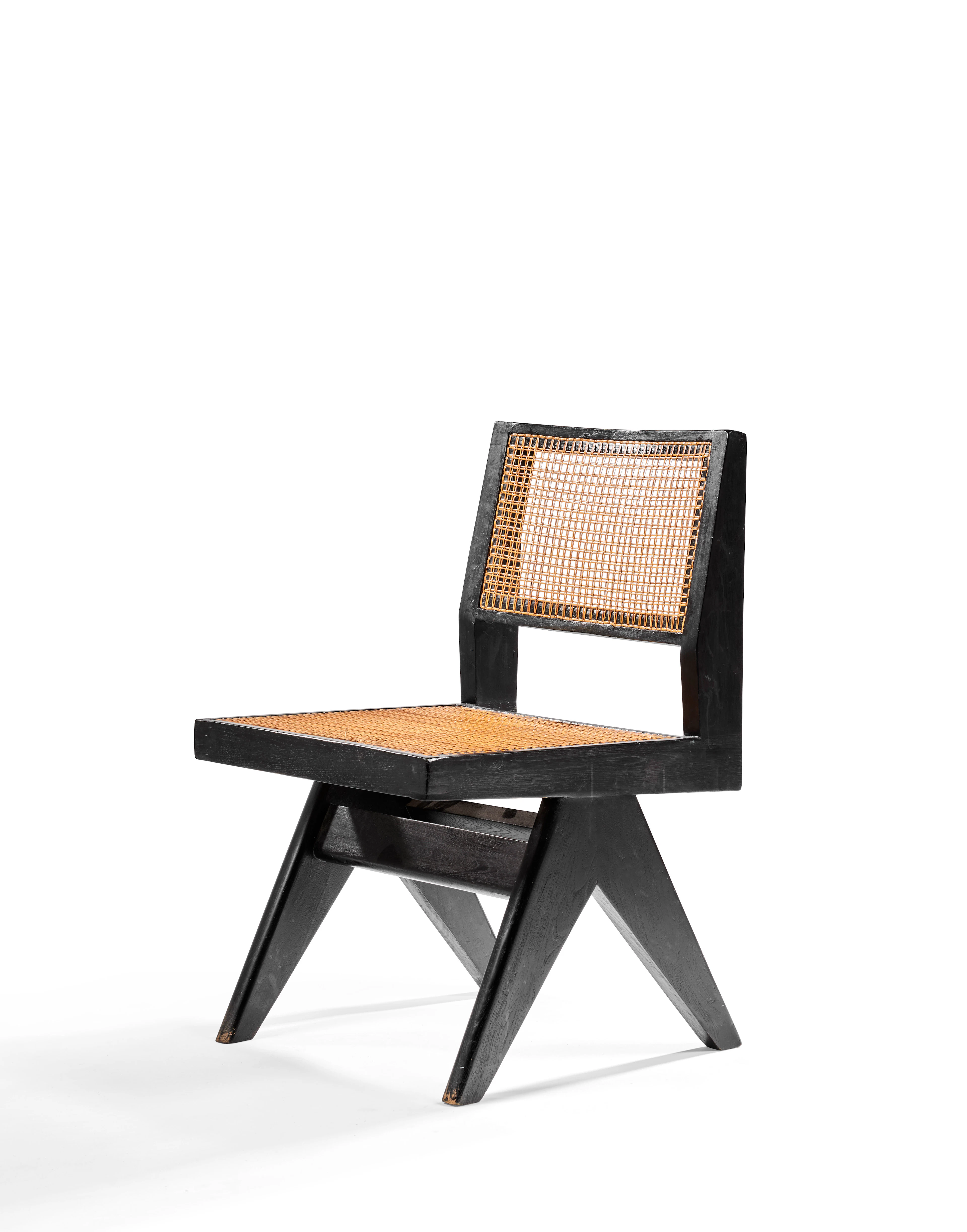 Chaise dite "Chair V Type Cane Seat Cane Back" - 1958