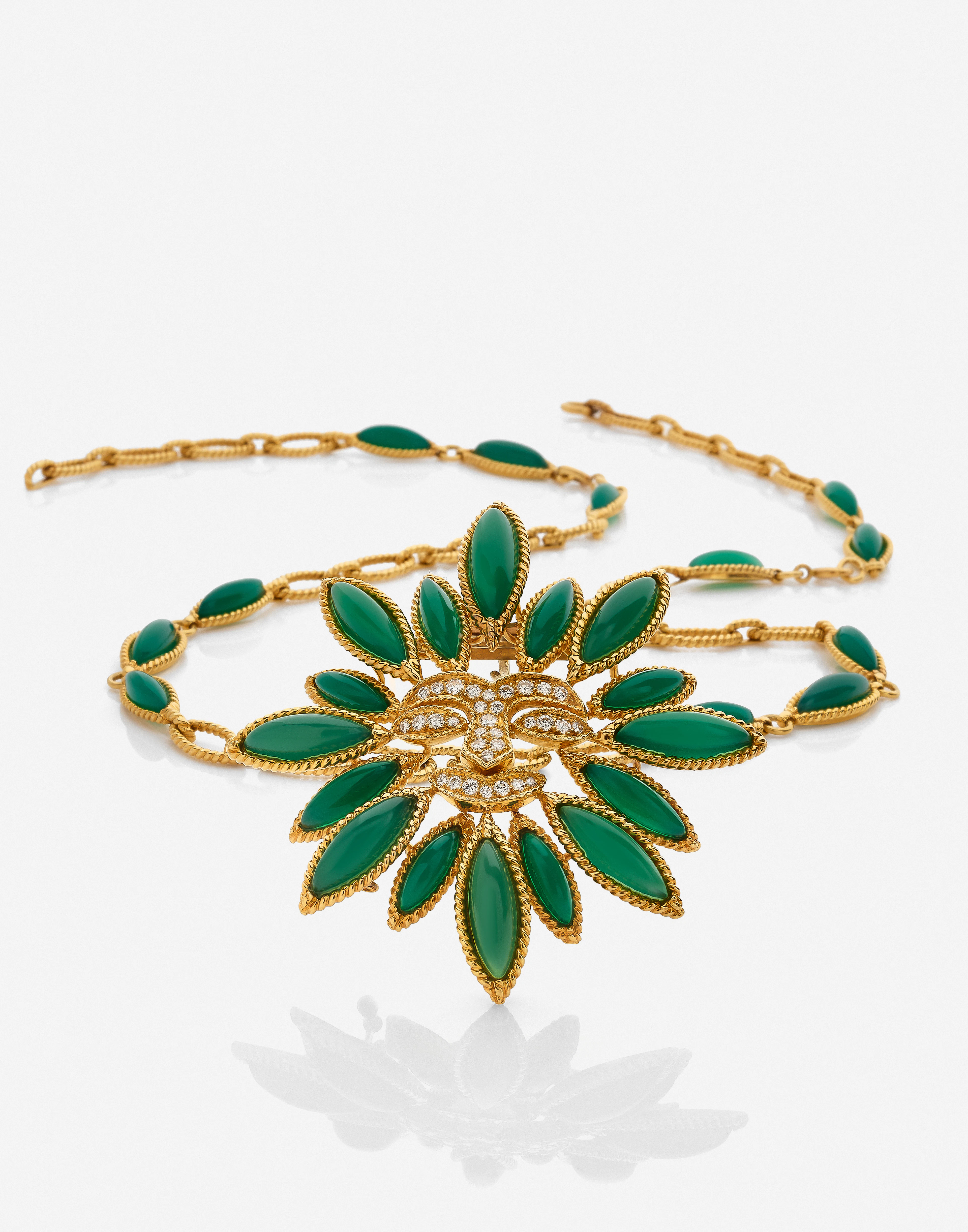VAN CLEEF & ARPELS Sautoir pendentif-clip "Soleil"