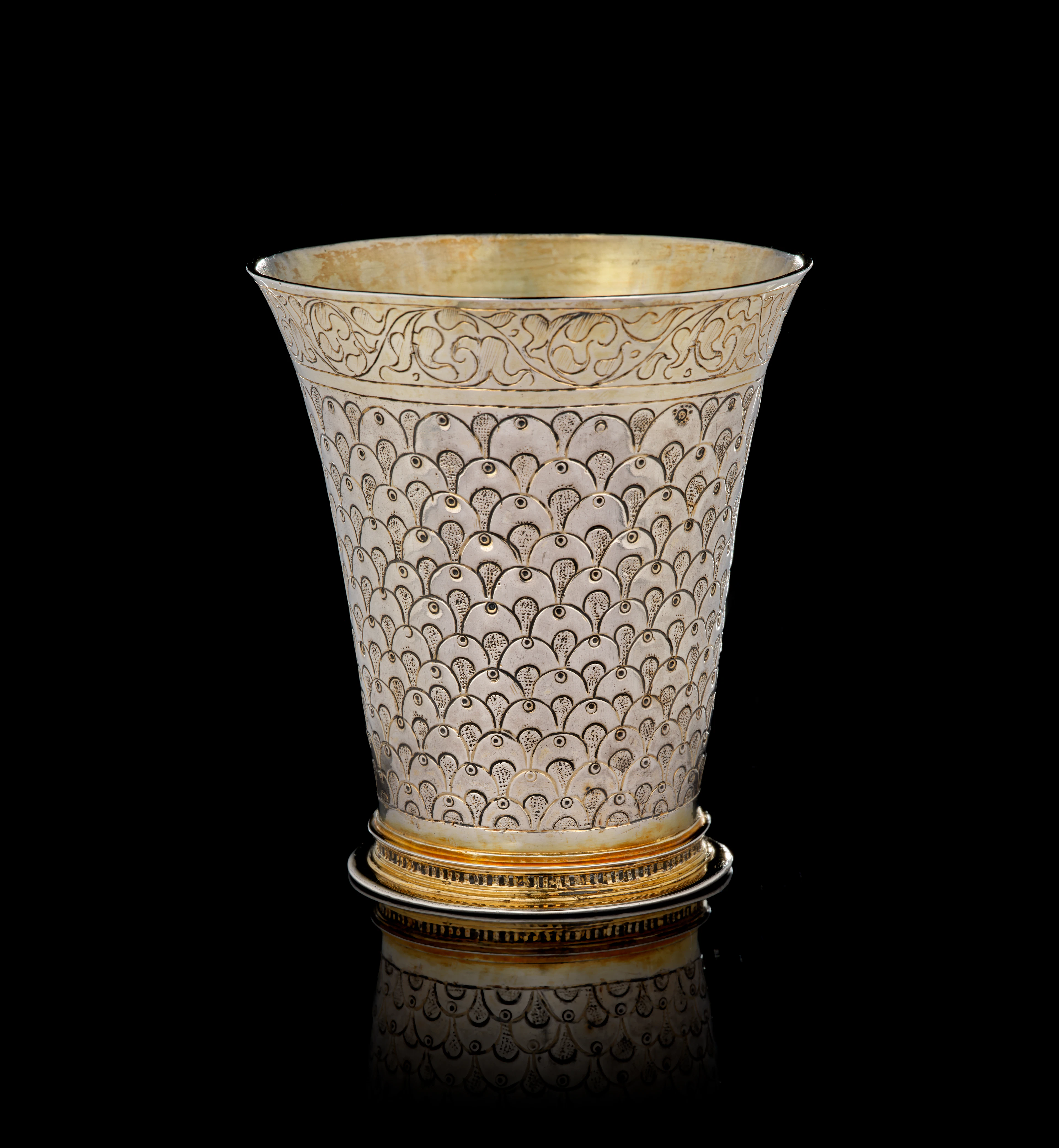 A German parcel-gilt silver beaker, Johan (Hans) von Hattingen, Cologne