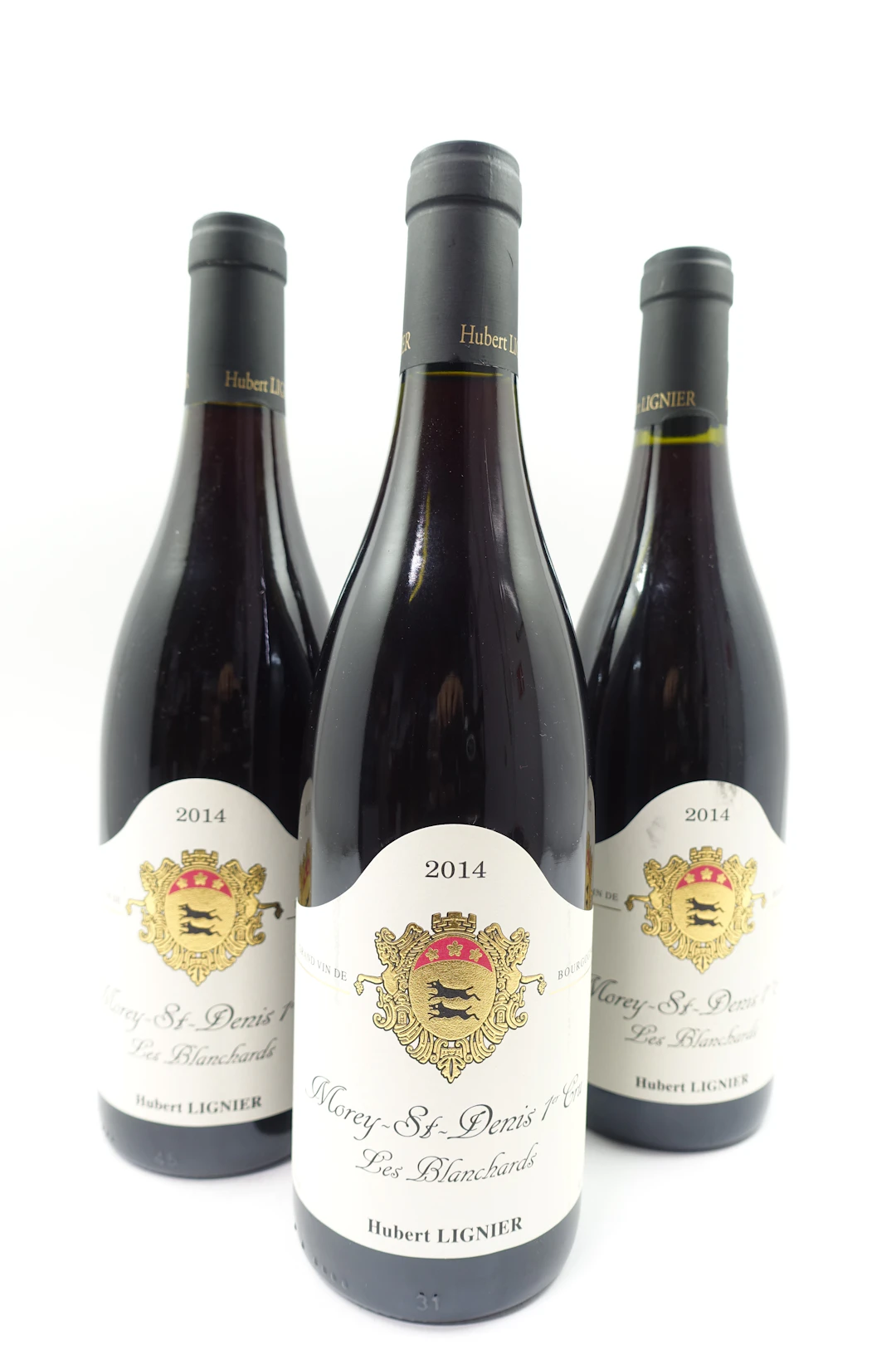 3 bts MOREY SAINT DENIS 2014 1er Cru Les Blanchards. Hubert Lignier