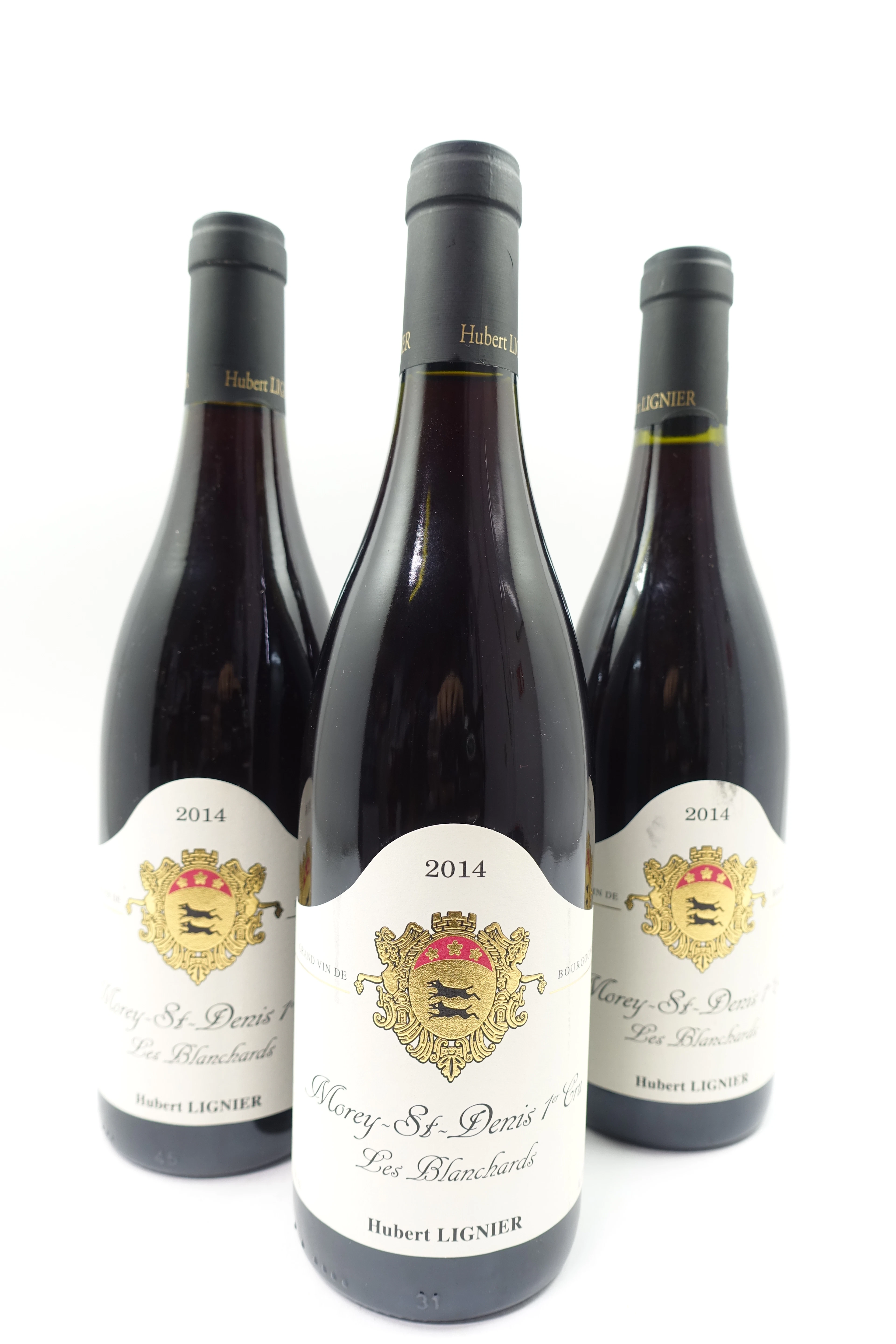 3 bts MOREY SAINT DENIS 2014 1er Cru Les Blanchards. Hubert Lignier