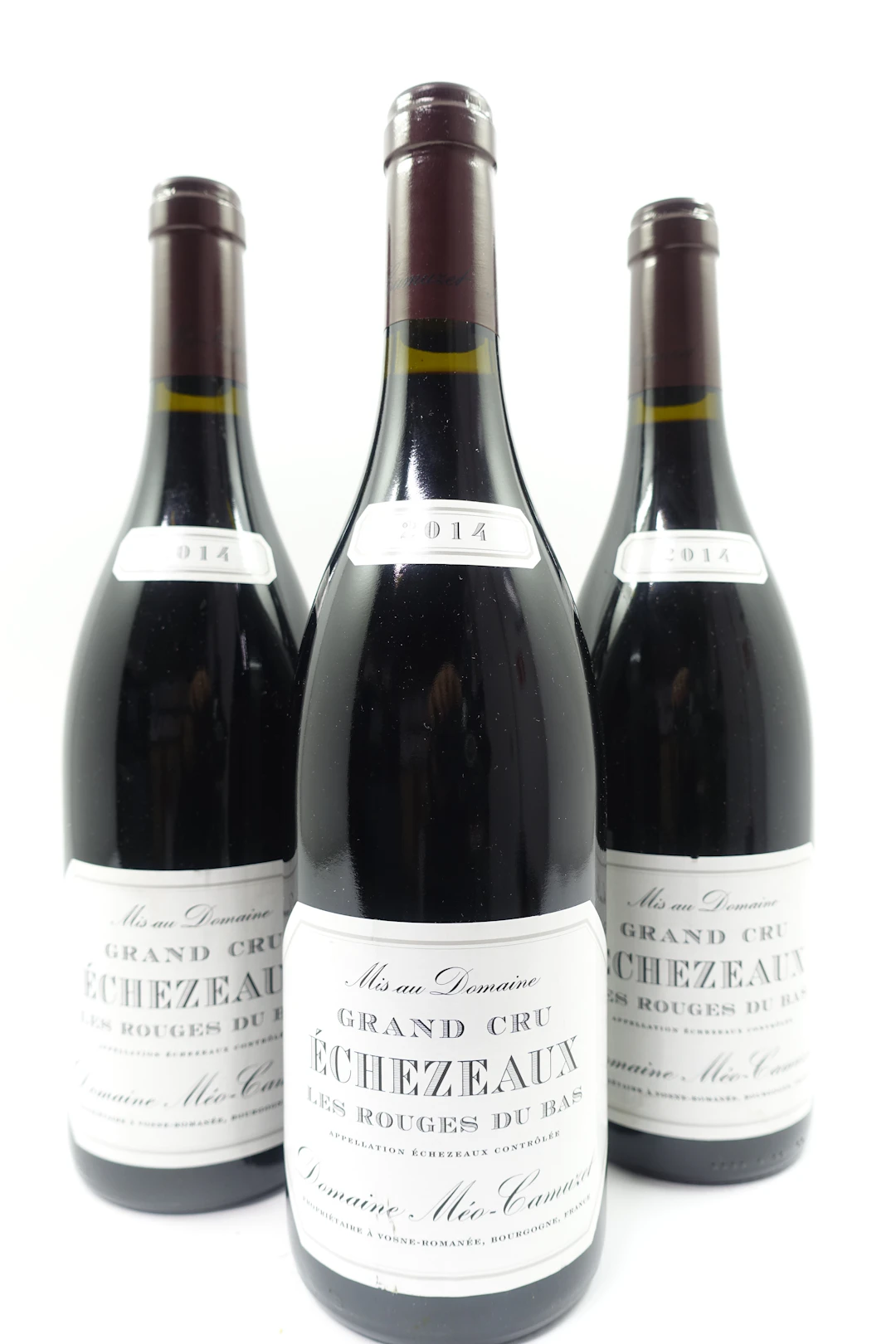 3 bts ECHEZEAUX 2014 Grand Cru. Les Rouges du Bas. Domaine Méo Camuzet