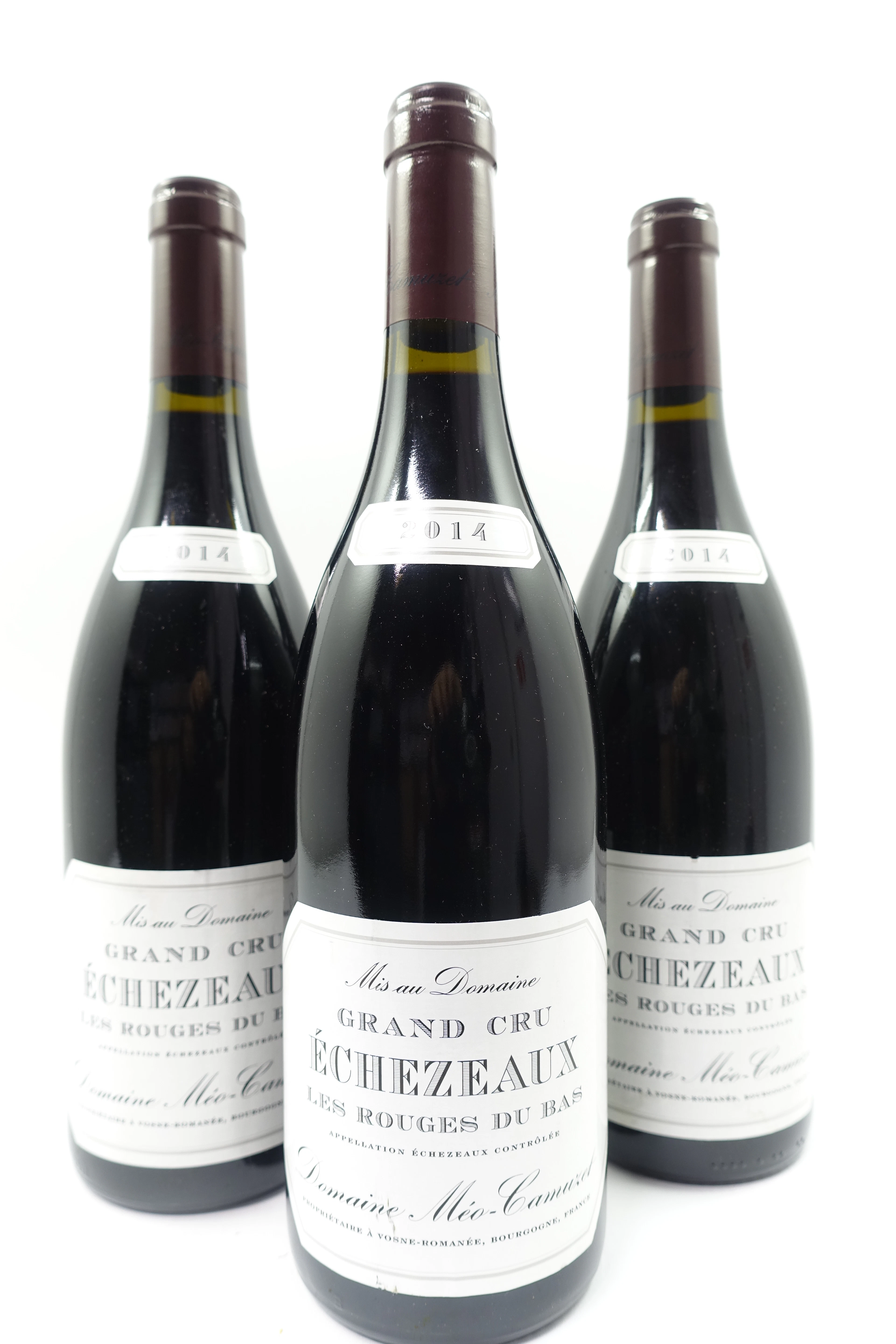 3 bts ECHEZEAUX 2014 Grand Cru. Les Rouges du Bas. Domaine Méo Camuzet