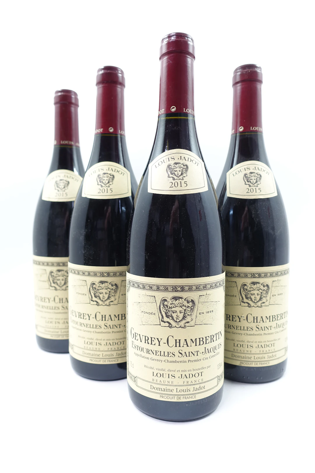 4 bts GEVREY CHAMBERTIN 2015 1er Cru Estournelles Saint-Jacques. Louis Jadot