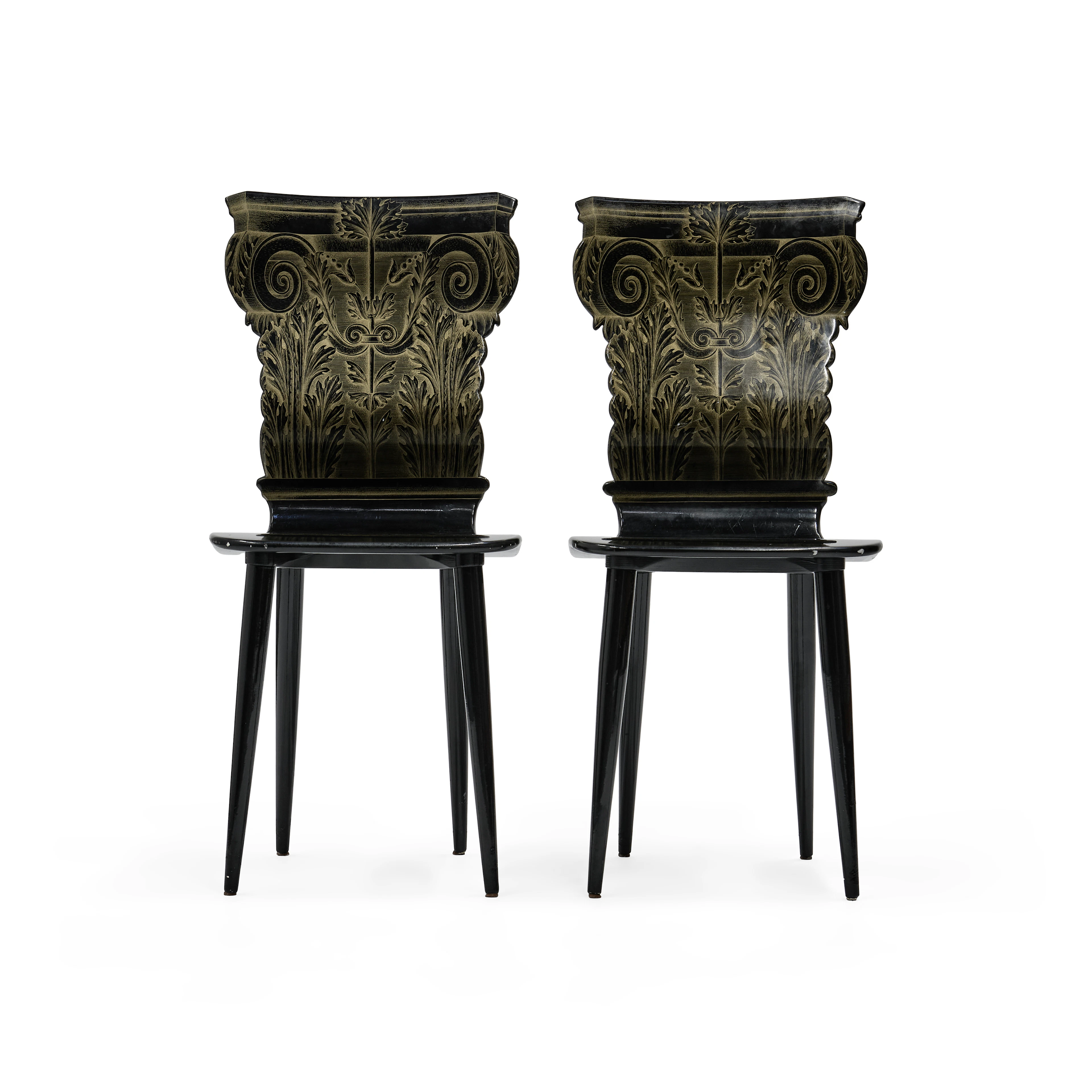 Paire de chaises "Capitello Corinzio" - modèle créé vers 1955