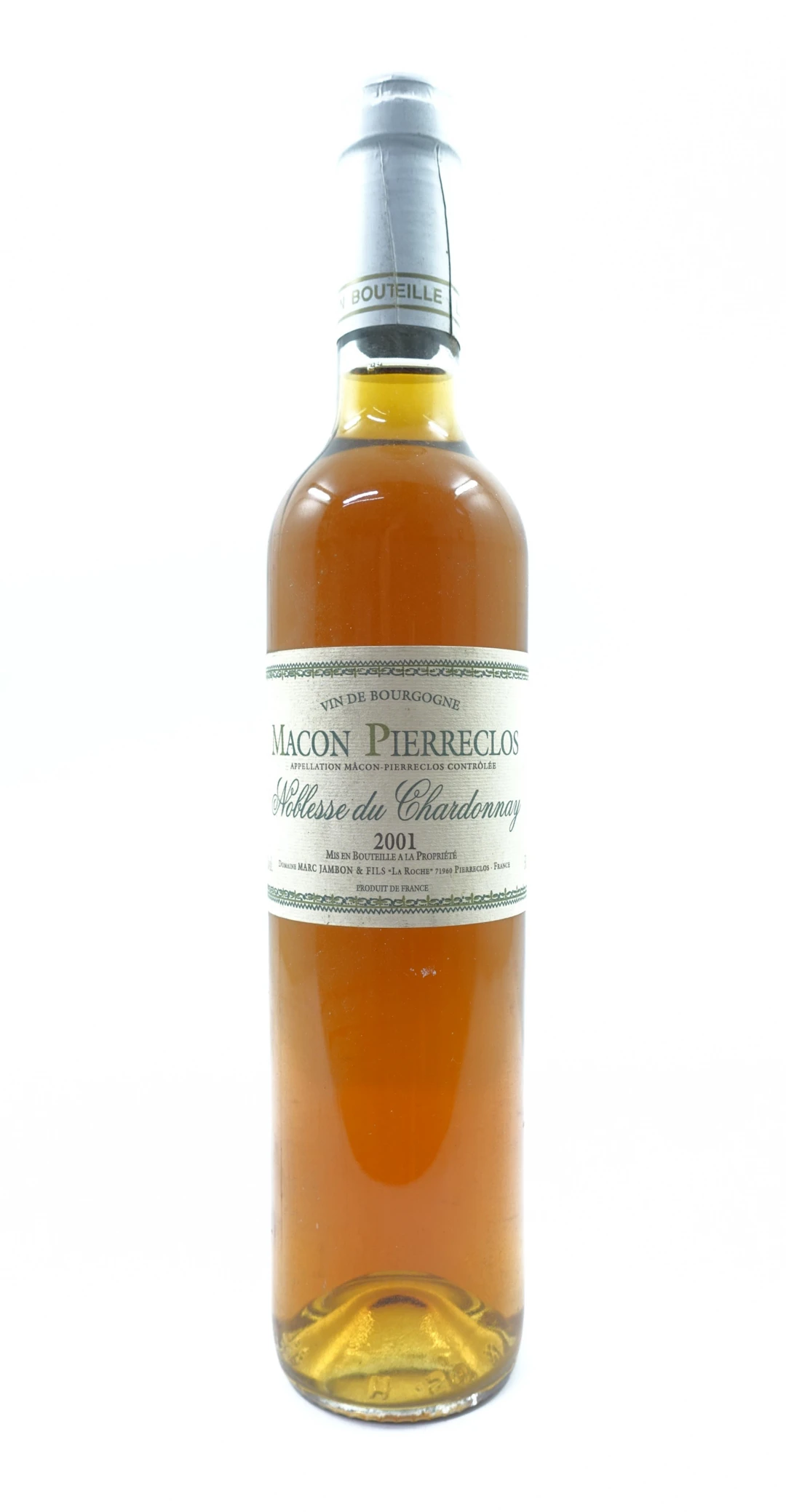 1 bt MACON PIERRECLOS 2001 Noblesse du Chardonnay. Marc Jambon & Fils