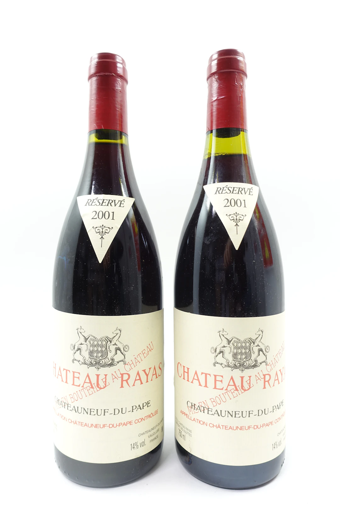 2 bts CHATEAUNEUF DU PAPE 2001 Château Rayas