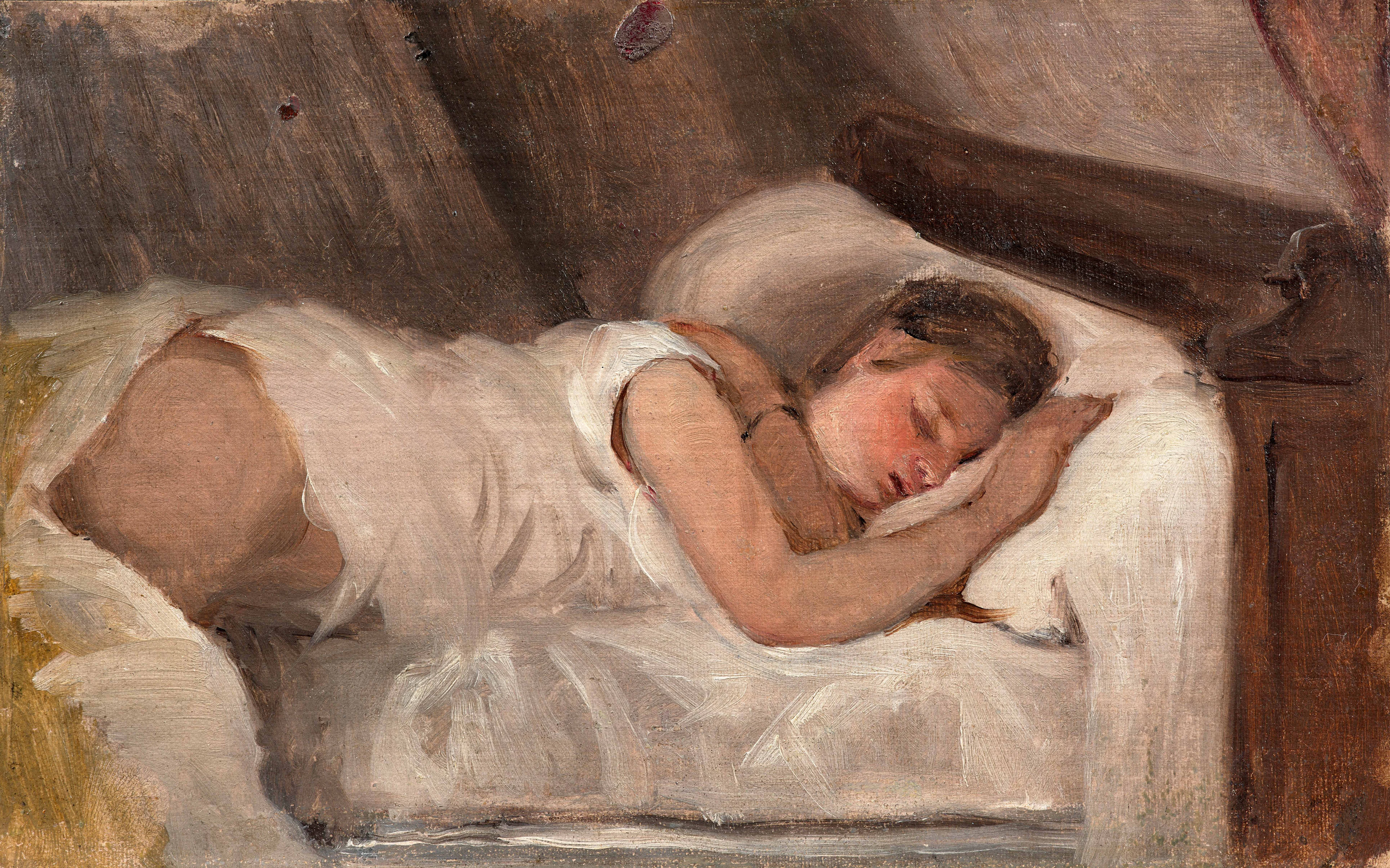Jean-Baptiste Camille COROT 1796 - 1875 Jeune femme assoupie ou La