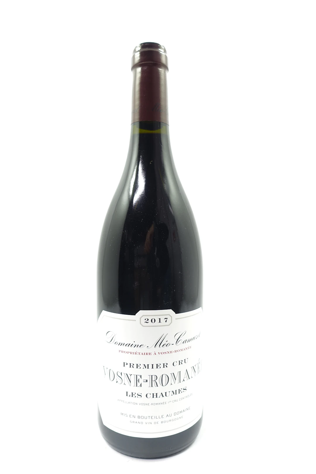 1 bt VOSNE ROMANEE 2017 1er Cru Les Chaumes. Domaine Méo Camuzet