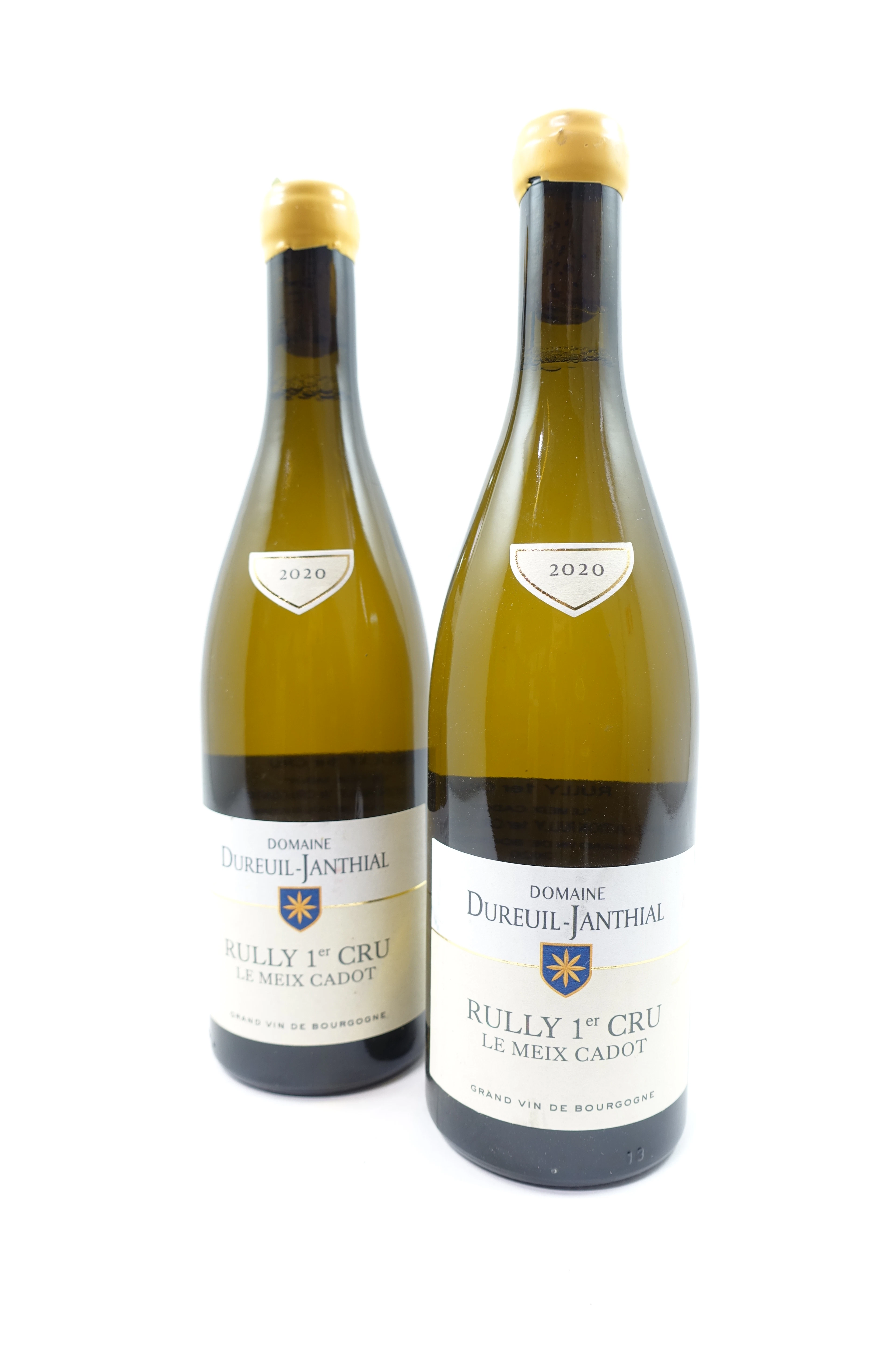 2 bts RULLY 2020 (blanc) 1er Cru Meix Cadot. Domaine Dureuil Janthial