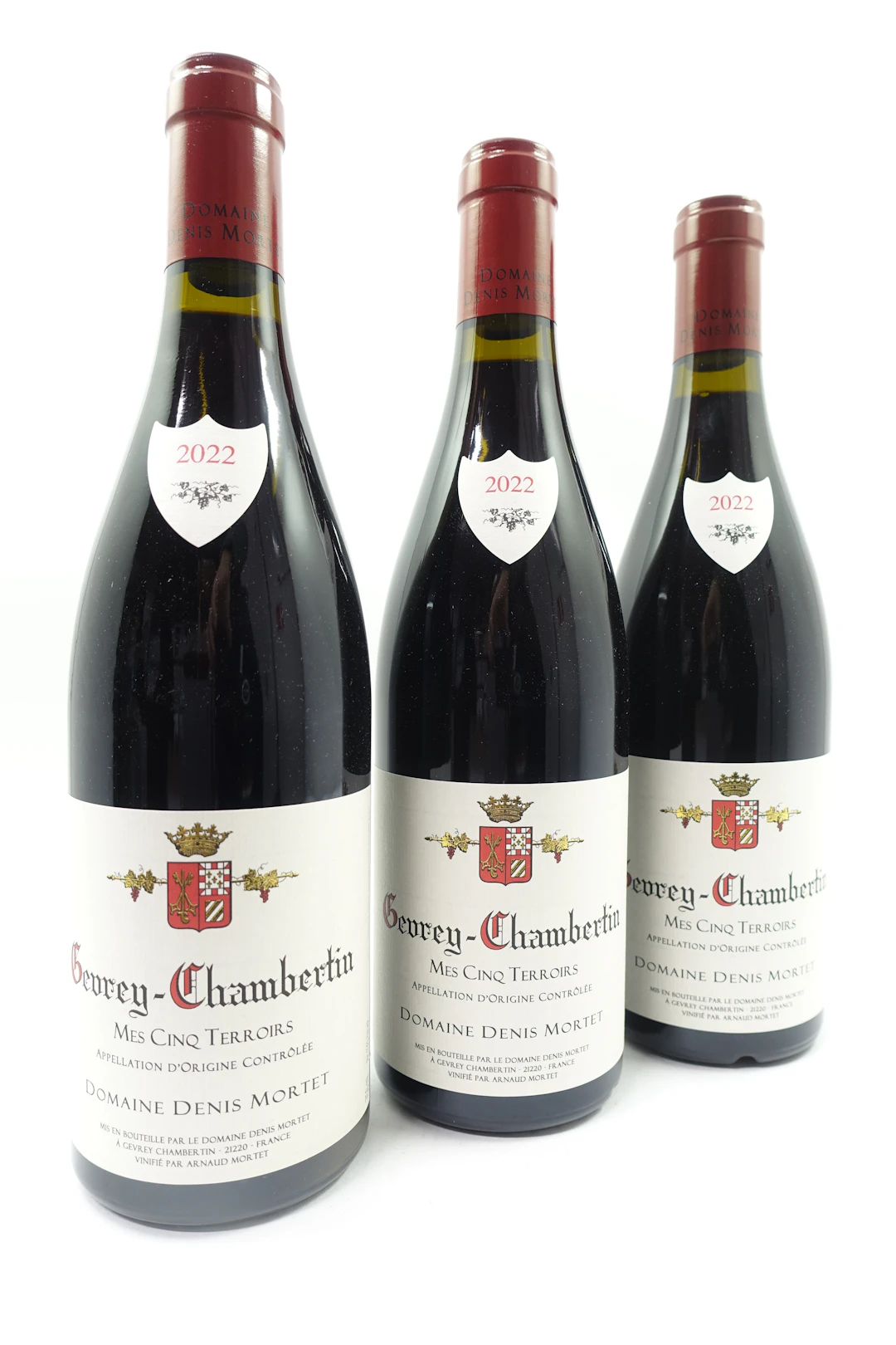 6 bts GEVREY CHAMBERTIN 2022 Mes 5 Terroirs. Domaine Denis Mortet