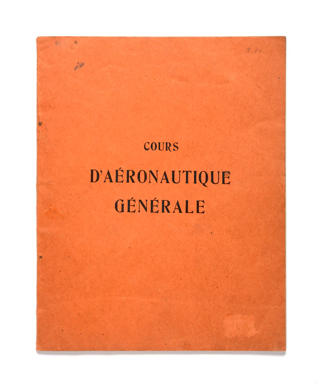 COURS D'AÉRONAUTIQUE GÉNÉRALE DE JEAN MERMOZ