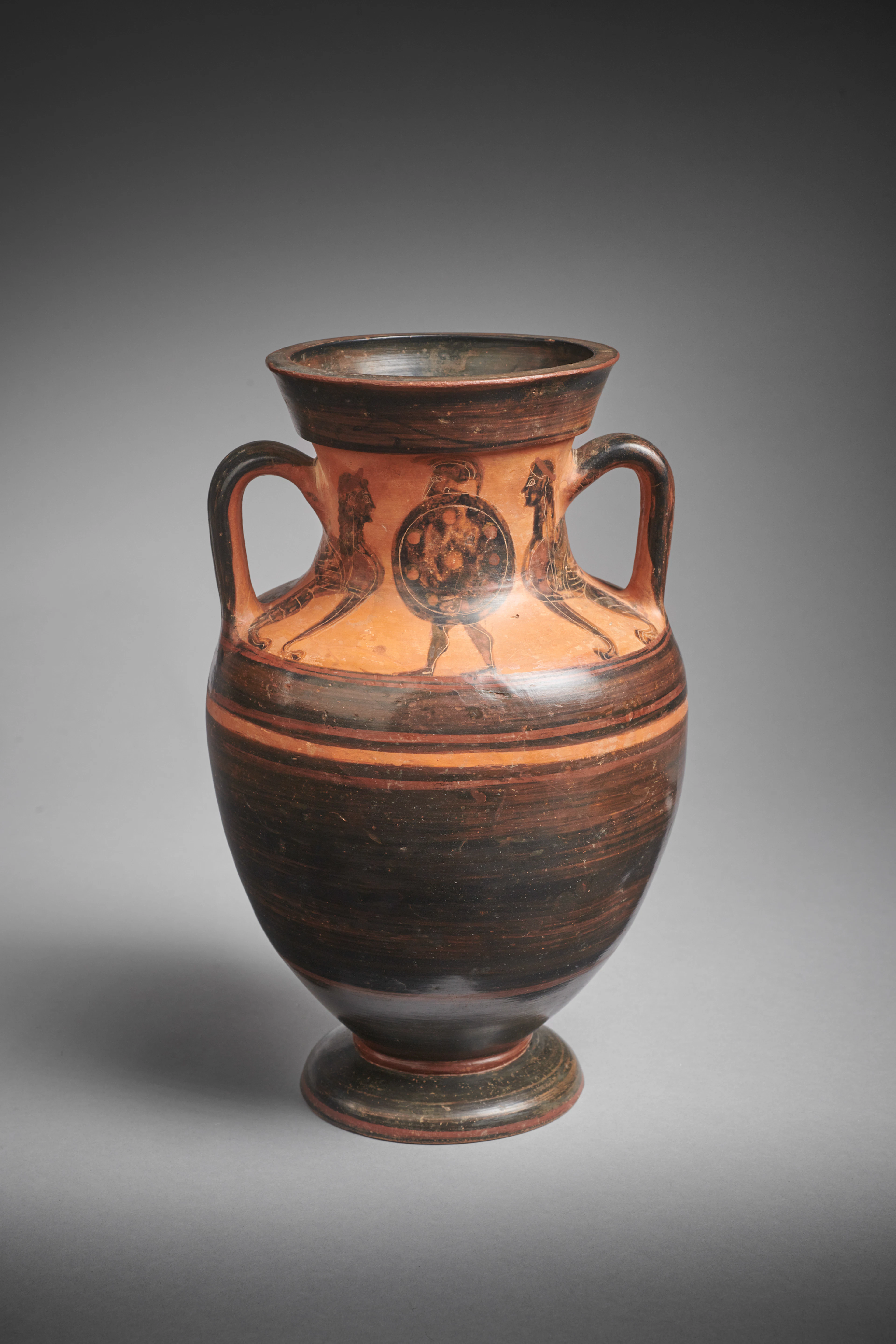 - A Greek black-figured amphora
