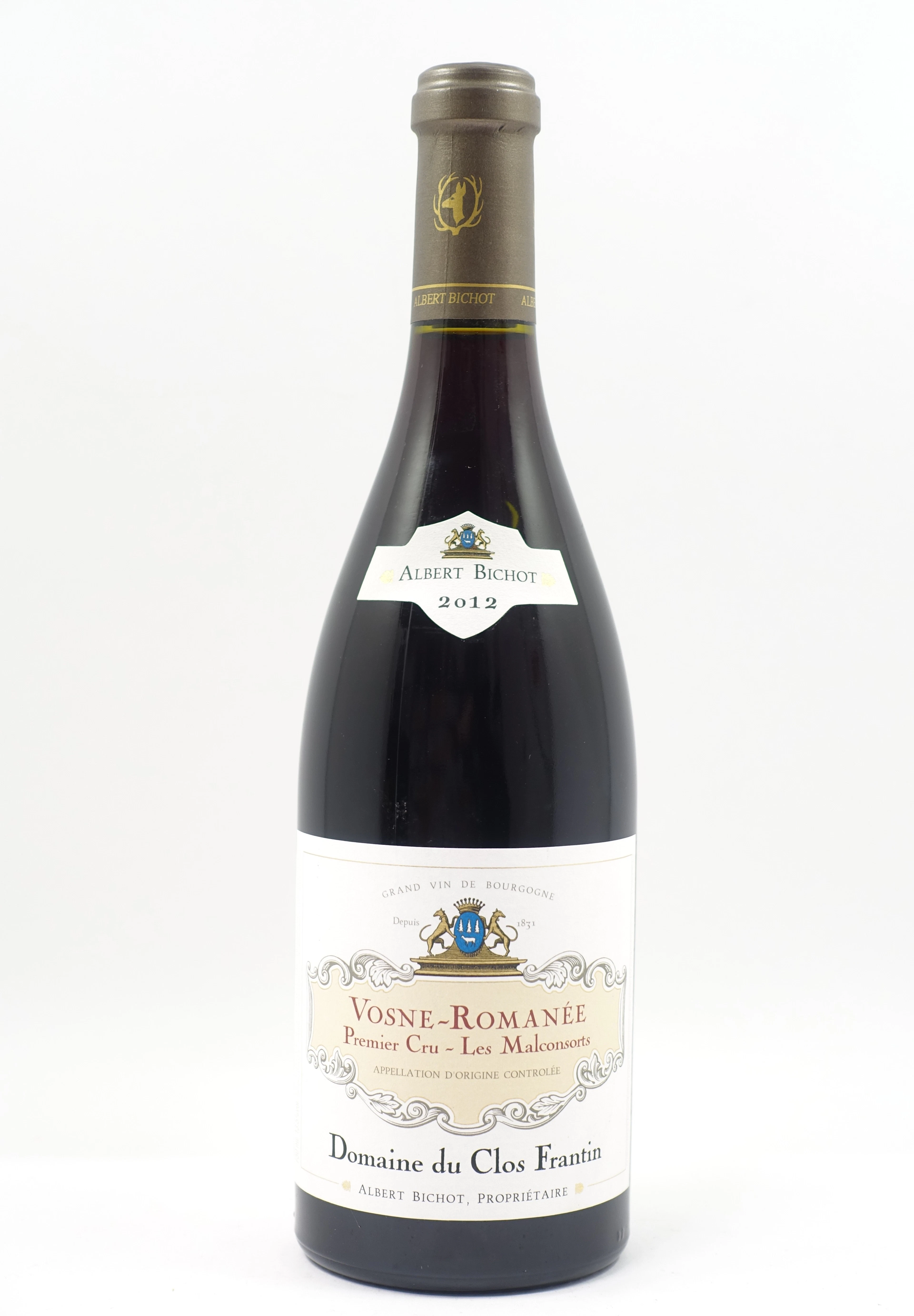 1 bt VOSNE ROMANEE 2012 1er cru Les Malconsorts. Domaine du Clos Frantin