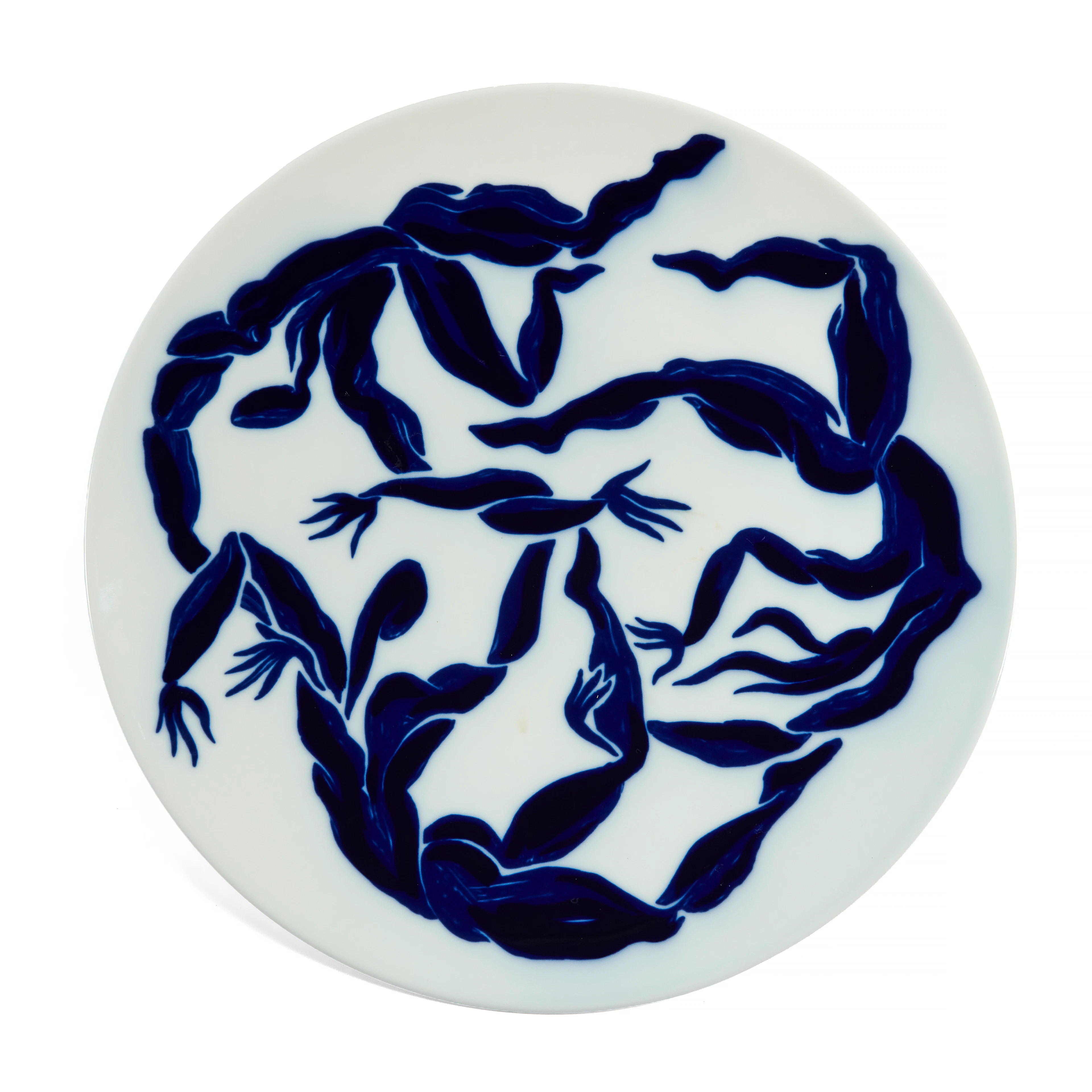 Hervé VAN DER STRAETEN pour BERNARDAUD Limoges Plat "Bacchanale" - circa 1995