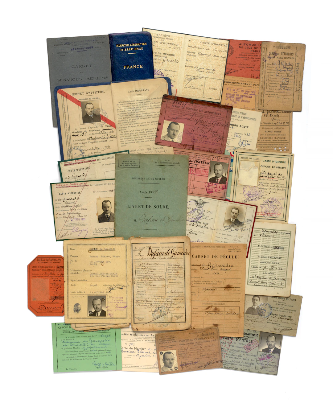 SOUVENIRS DU PILOTE EDMOND DE GAVARDIE