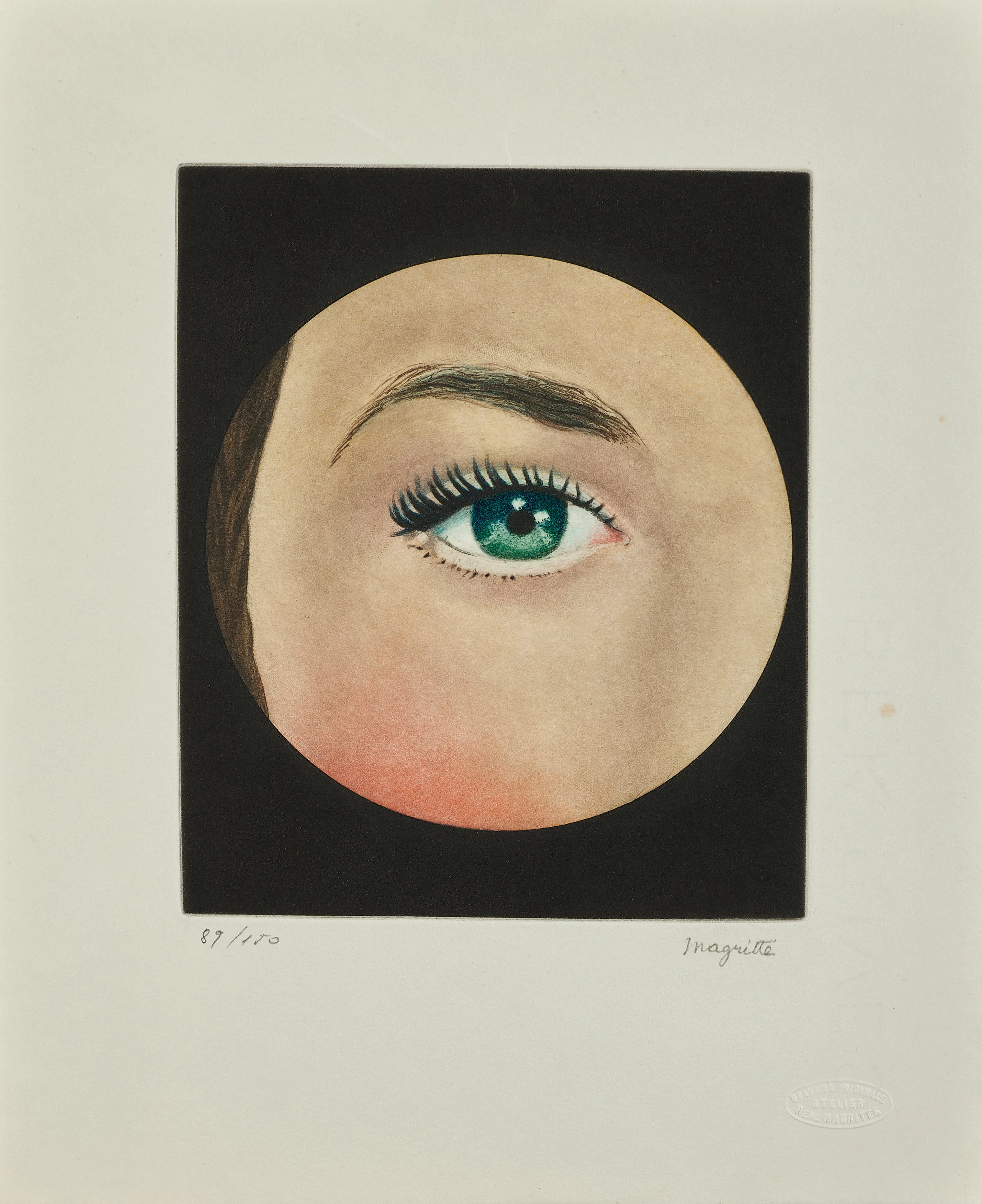 René MAGRITTE 1898-1967 L'Oeil - 1968