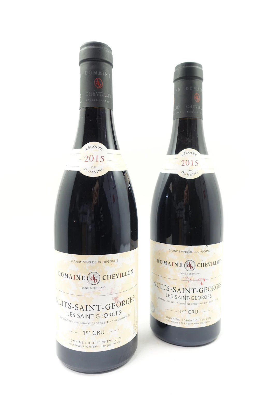 2 bts NUITS SAINT GEORGES 2015 1er Cru Les St Georges. Domaine Chevillon