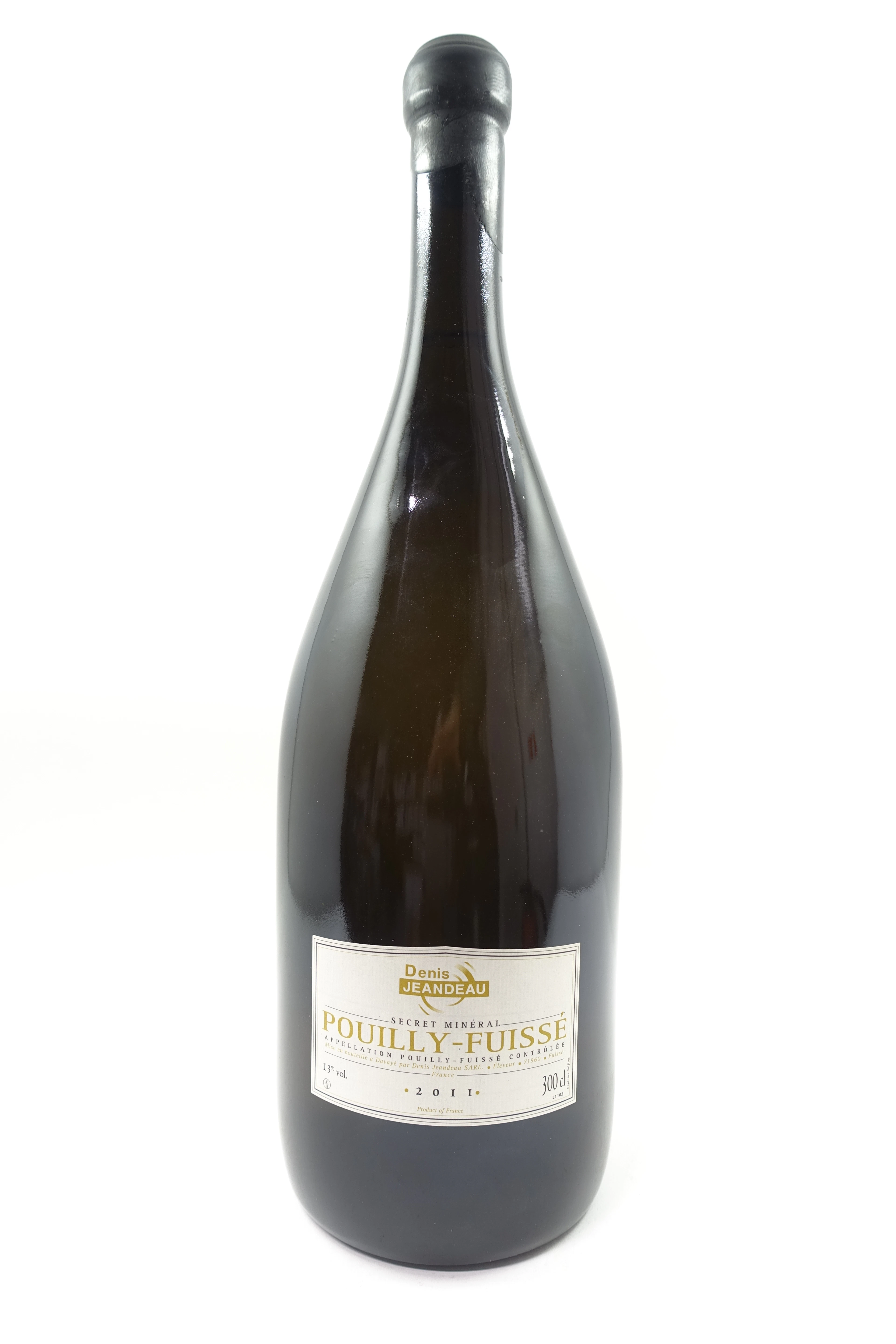 1 jéroboam POUILLY FUISSE 2011 Secret Minéral. Denis Jeandeau
