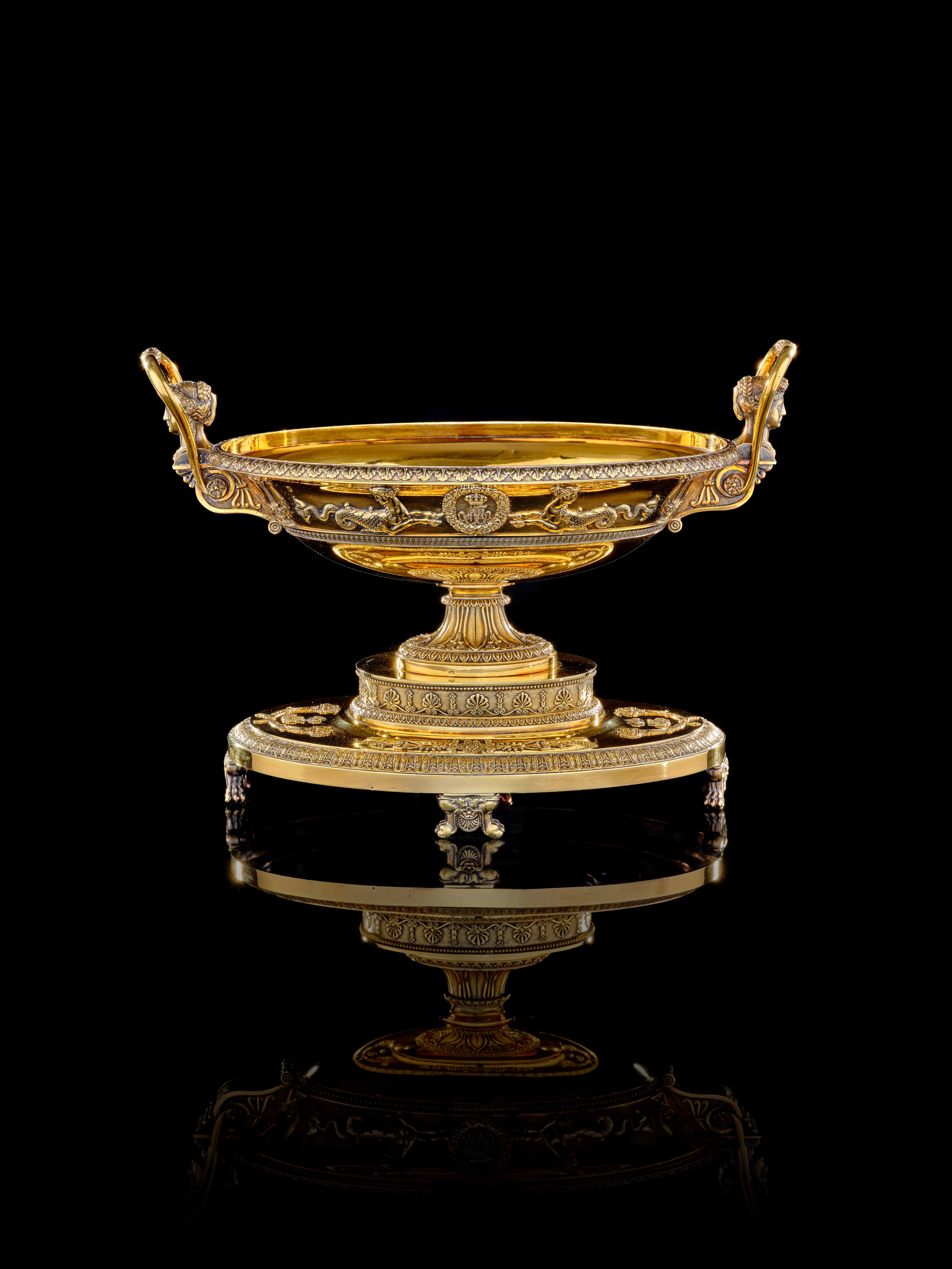 COUPE À FRUITS EN VERMEIL