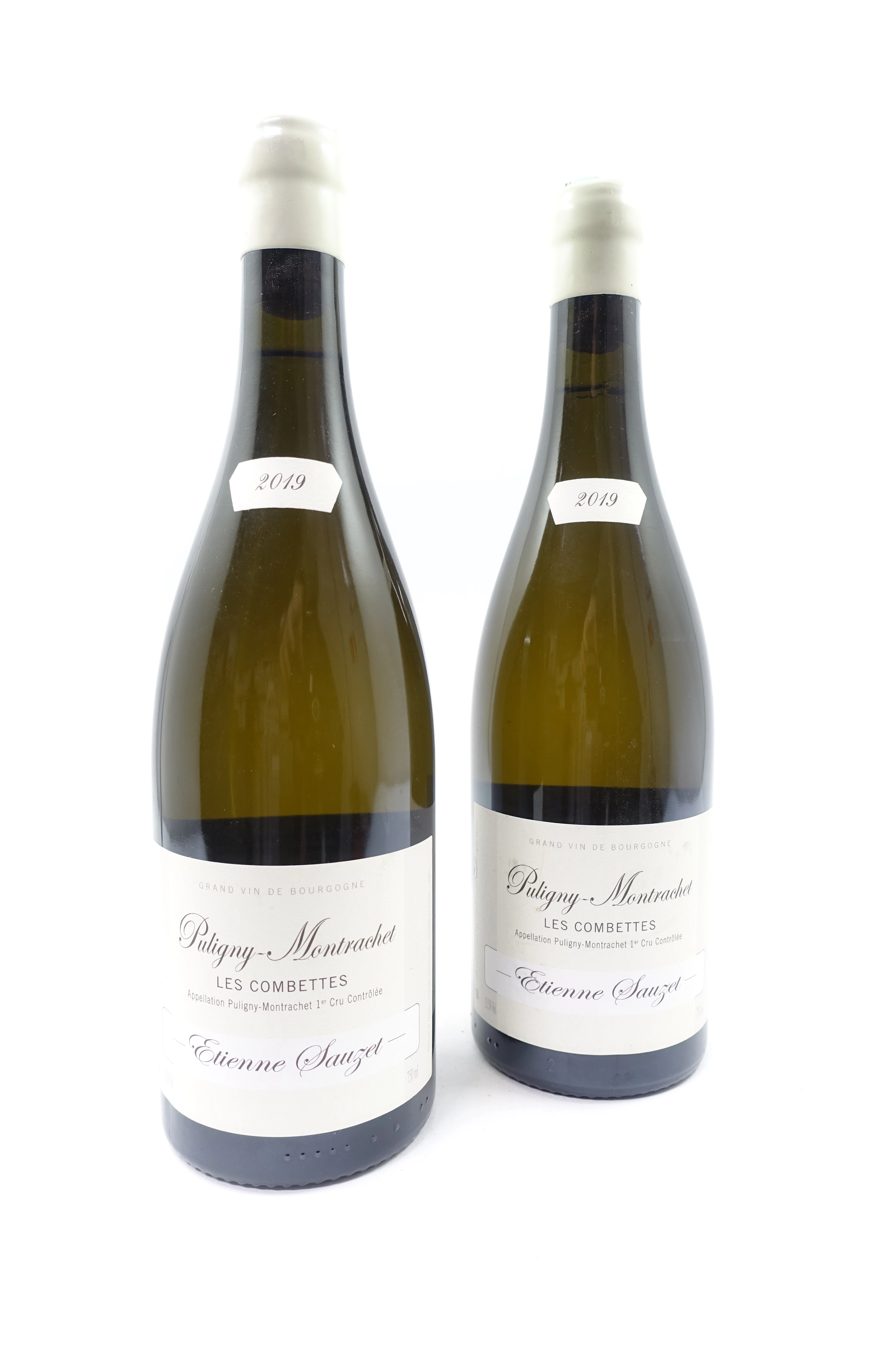 2 bts PULIGNY MONTRACHET 2019 1er Cru les Combettes. Etienne Sauzet