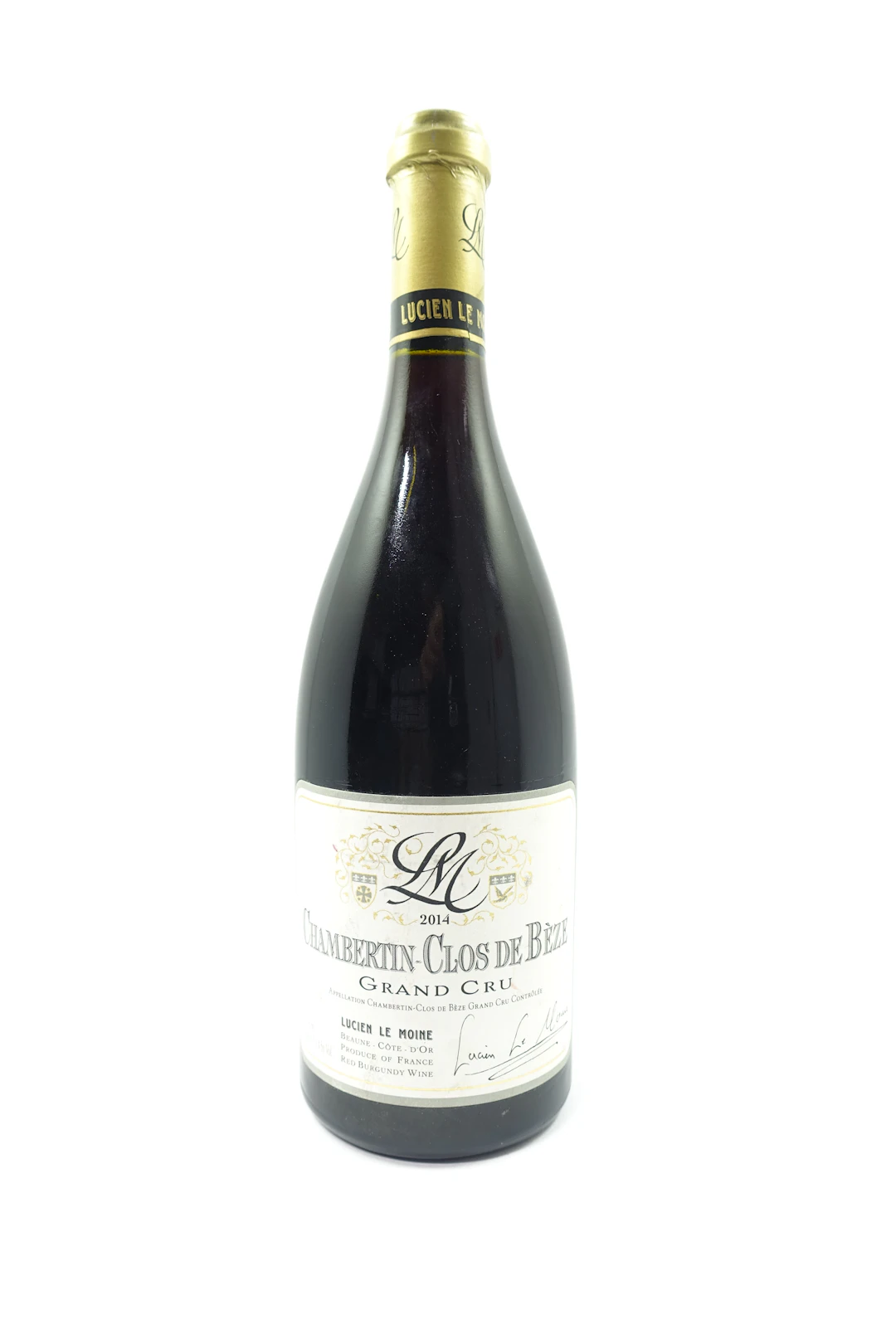 1 bt CHAMBERTIN CLOS DE BEZE 2014 Grand Cru. Lucien Le Moine