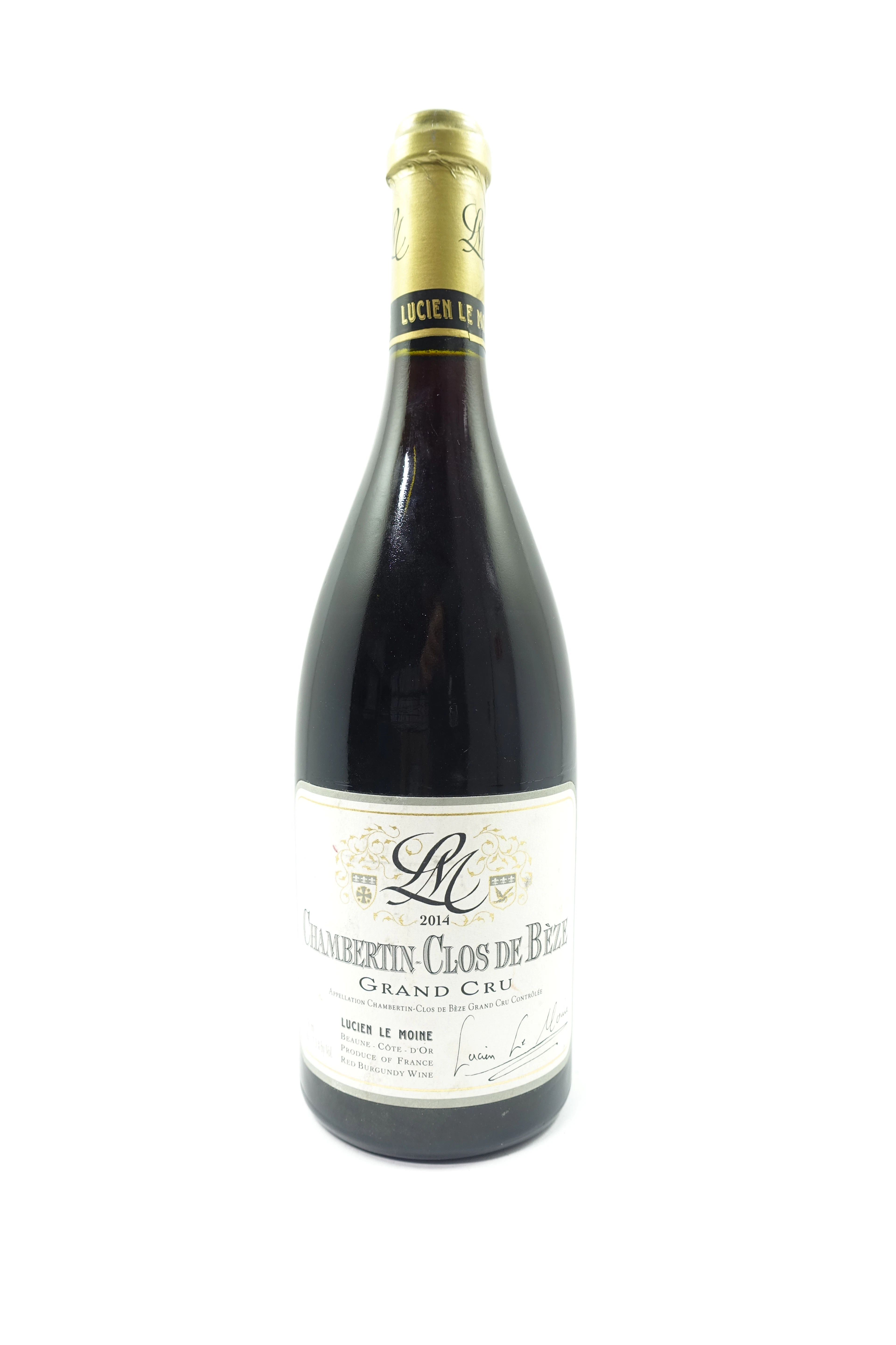 1 bt CHAMBERTIN CLOS DE BEZE 2014 Grand Cru. Lucien Le Moine