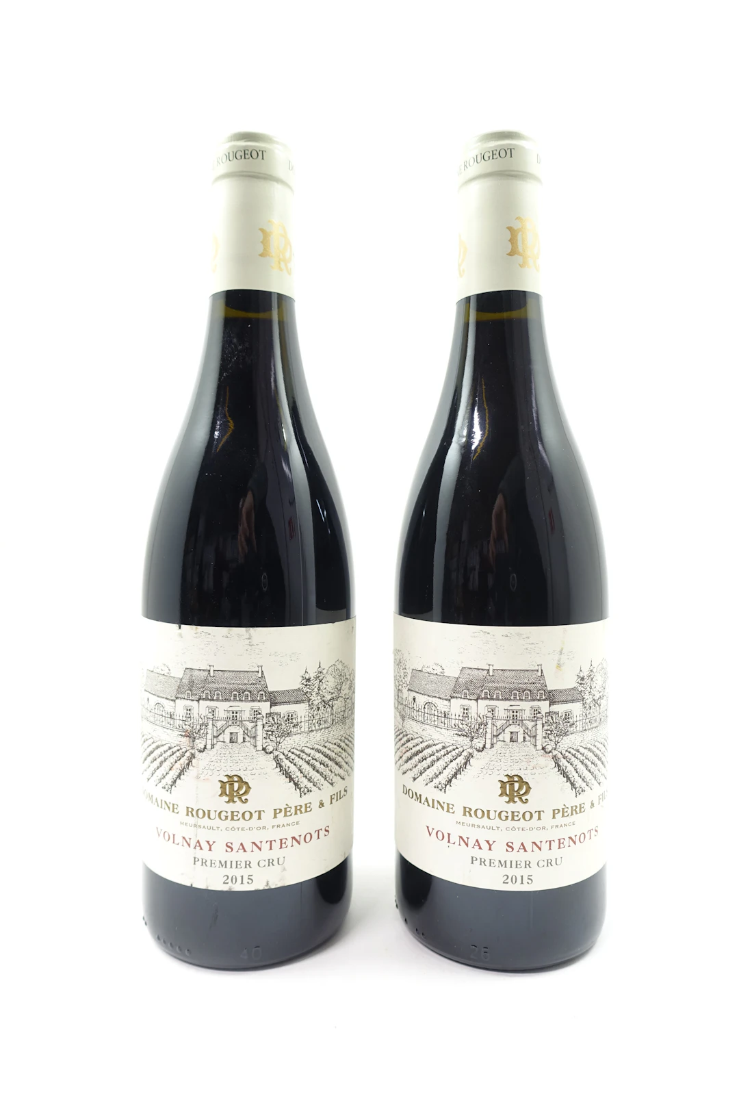 2 bts VOLNAY 2015 1er Cru Santenots. Domaine Rougeot Père & Fils