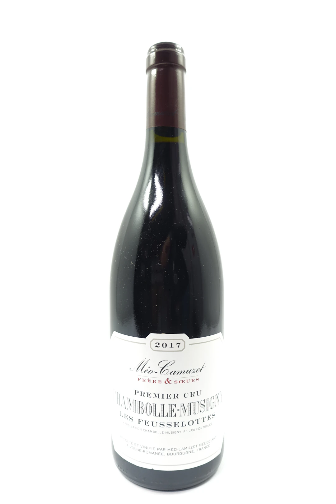 1 bt CHAMBOLLE MUSIGNY 2017 1er Cru Les Feusselottes. Méo Camuzet Frère & Sœurs