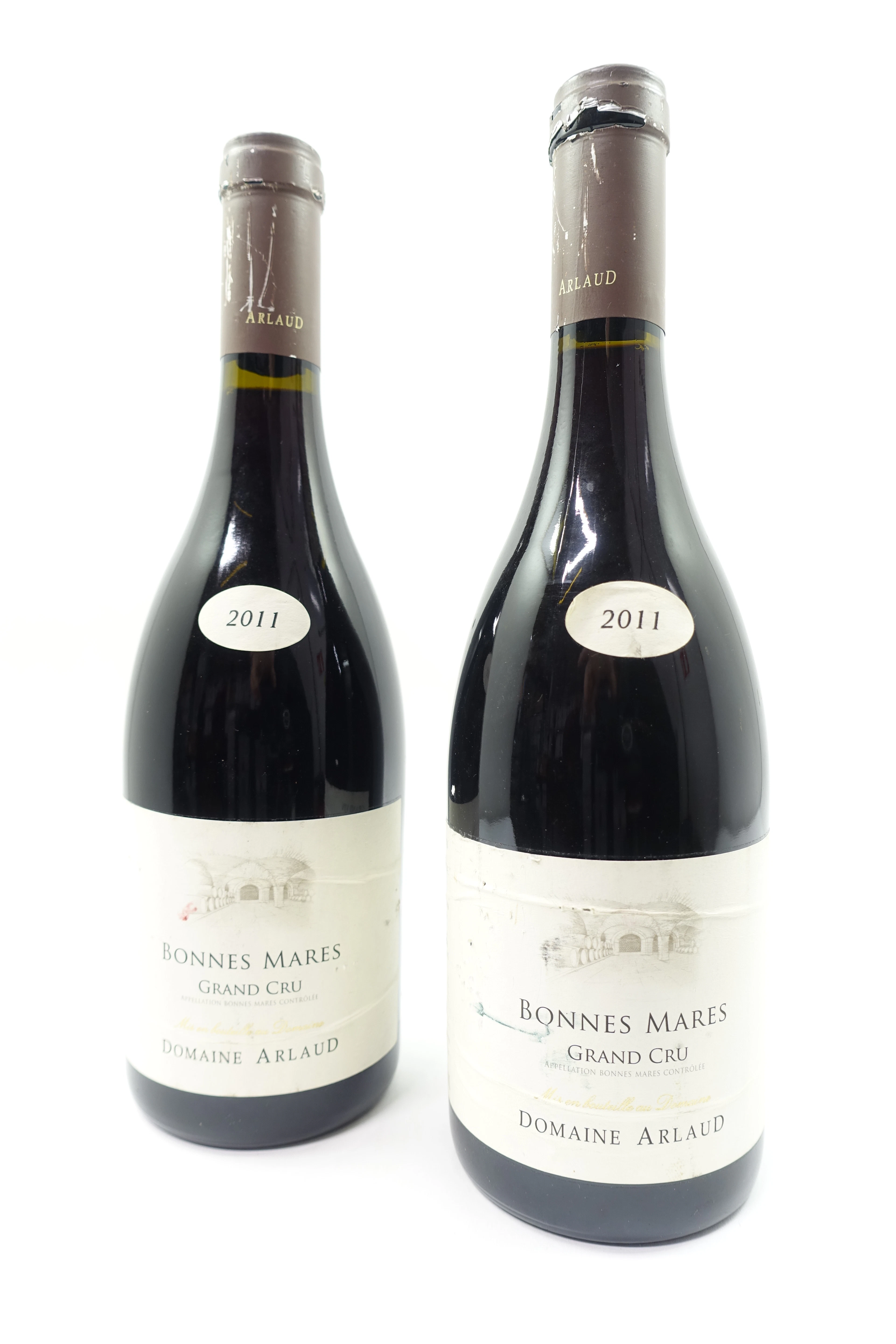 2 bts BONNES MARES 2011 Grand Cru. Domaine Arlaud