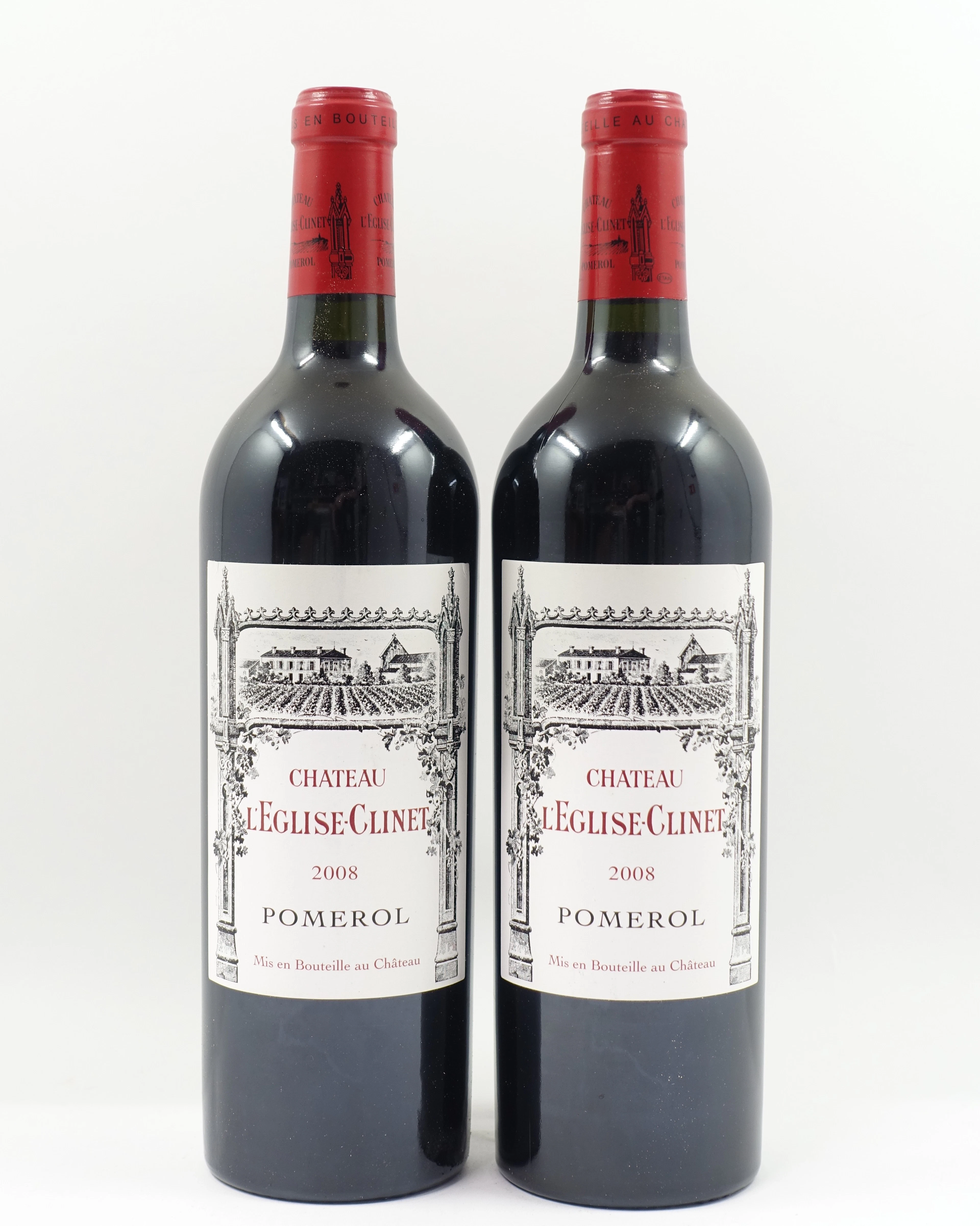 6 bts CH L'EGLISE CLINET 2008 Pomerol
