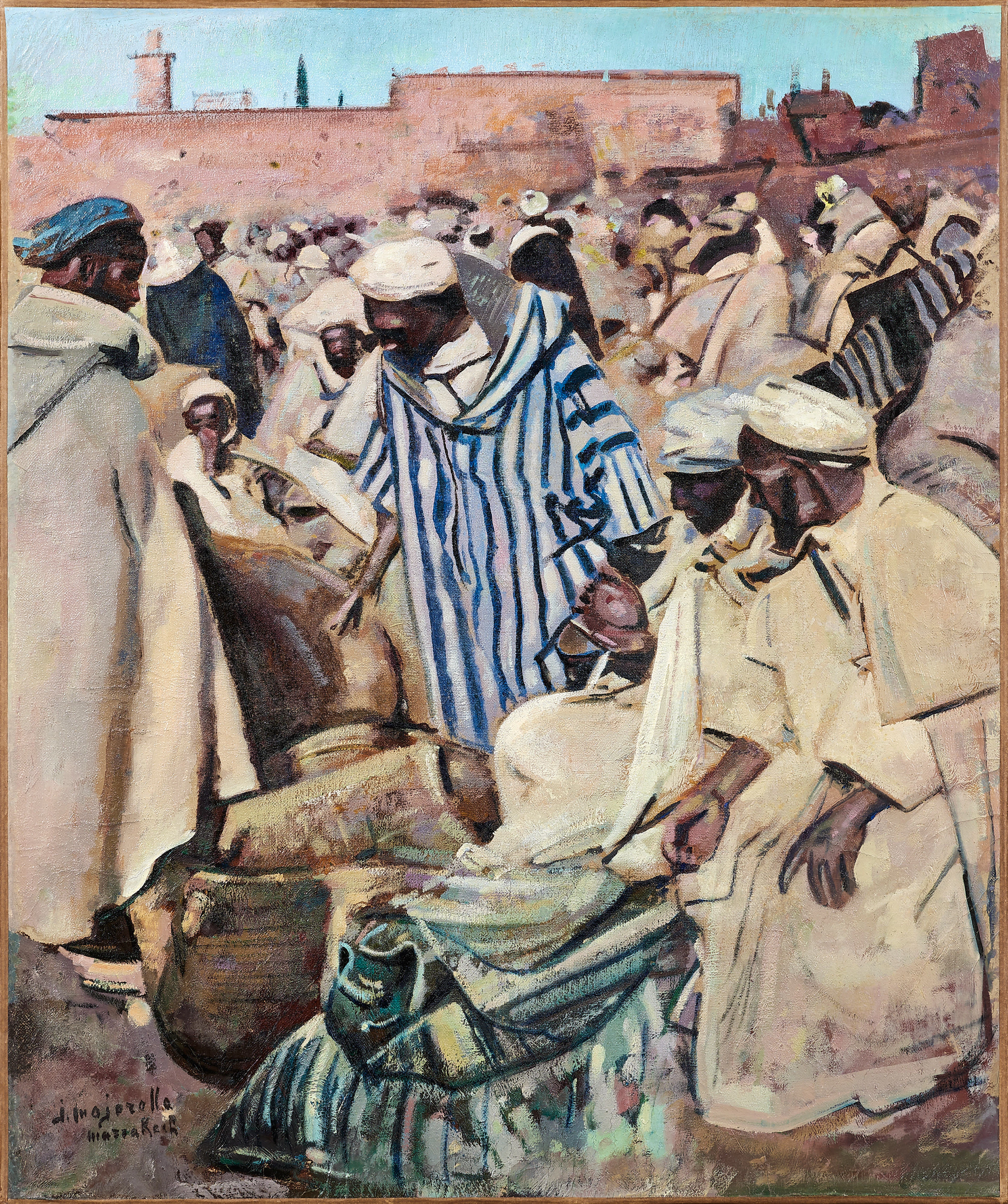 Jacques MAJORELLE 1886-1962 Souk aux grains, Marrakech, circa 1940-1945