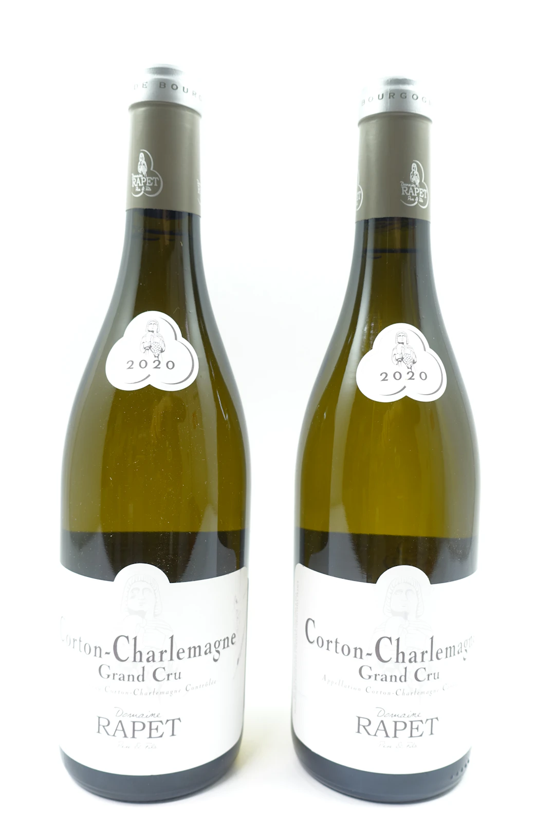 2 bts CORTON CHARLEMAGNE 2020 Grand Cru. Rapet Père et Fils