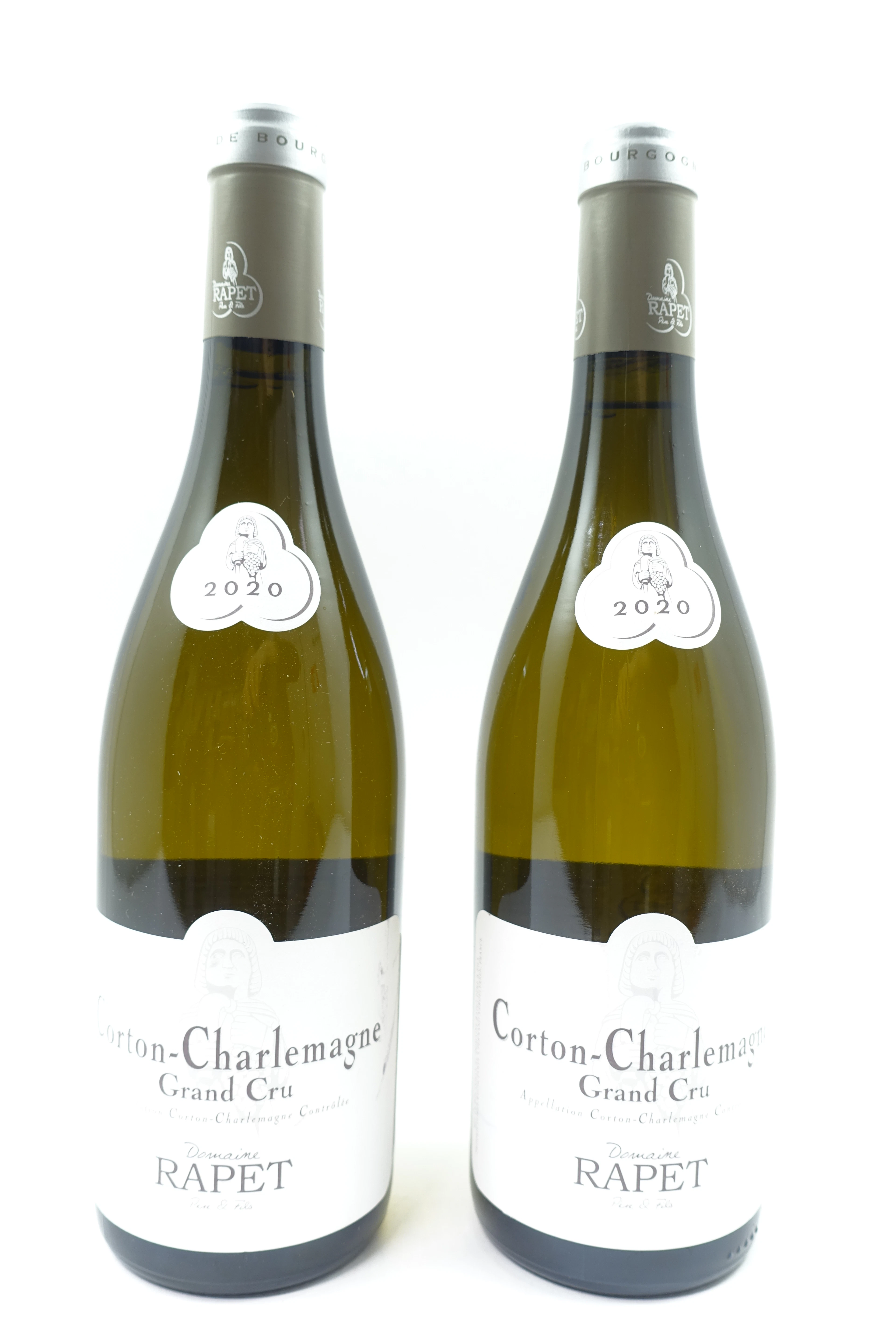 2 bts CORTON CHARLEMAGNE 2020 Grand Cru. Rapet Père et Fils
