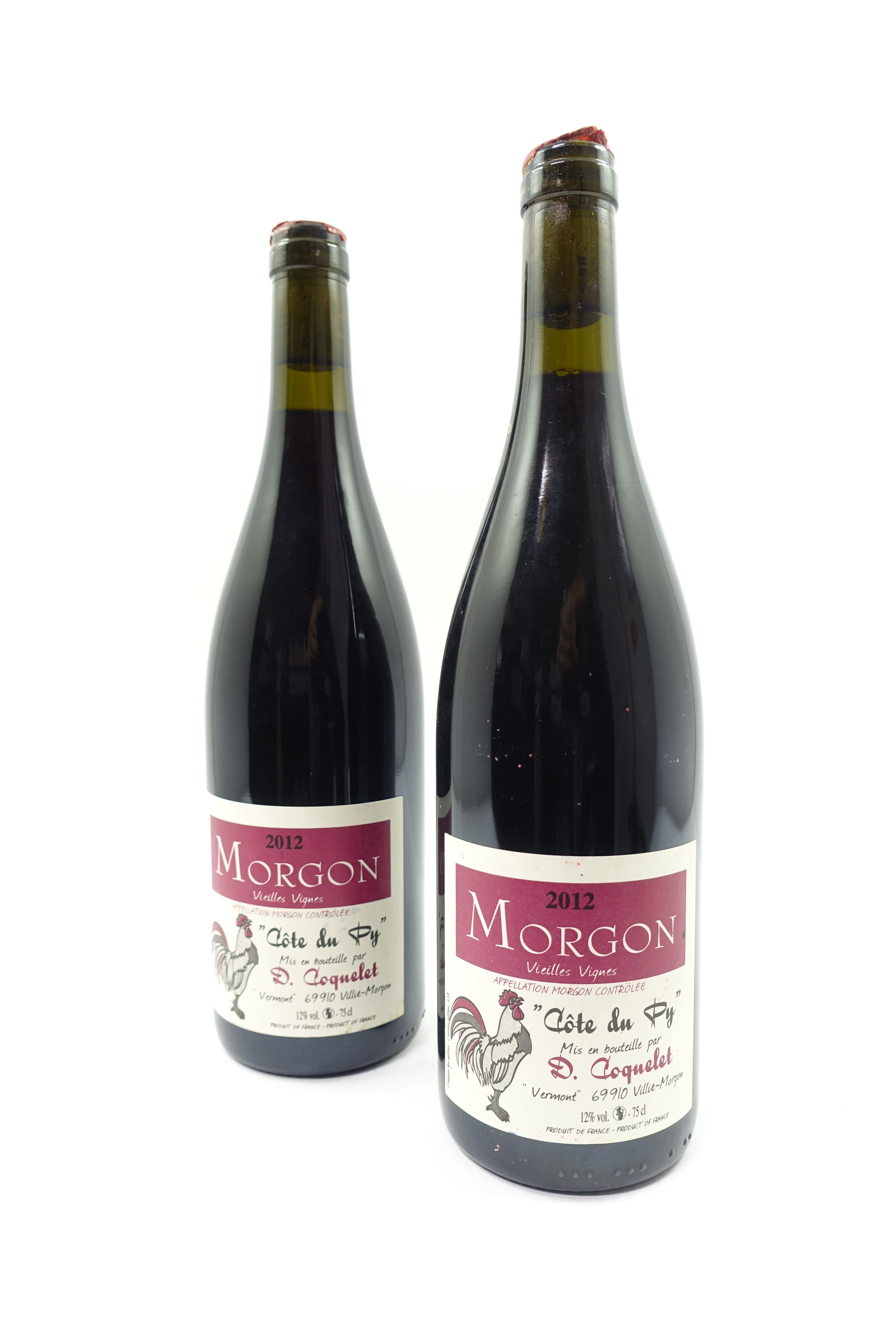 2 bts MORGON 2012 Côte du Py Vieilles Vignes. Damien Coquelet