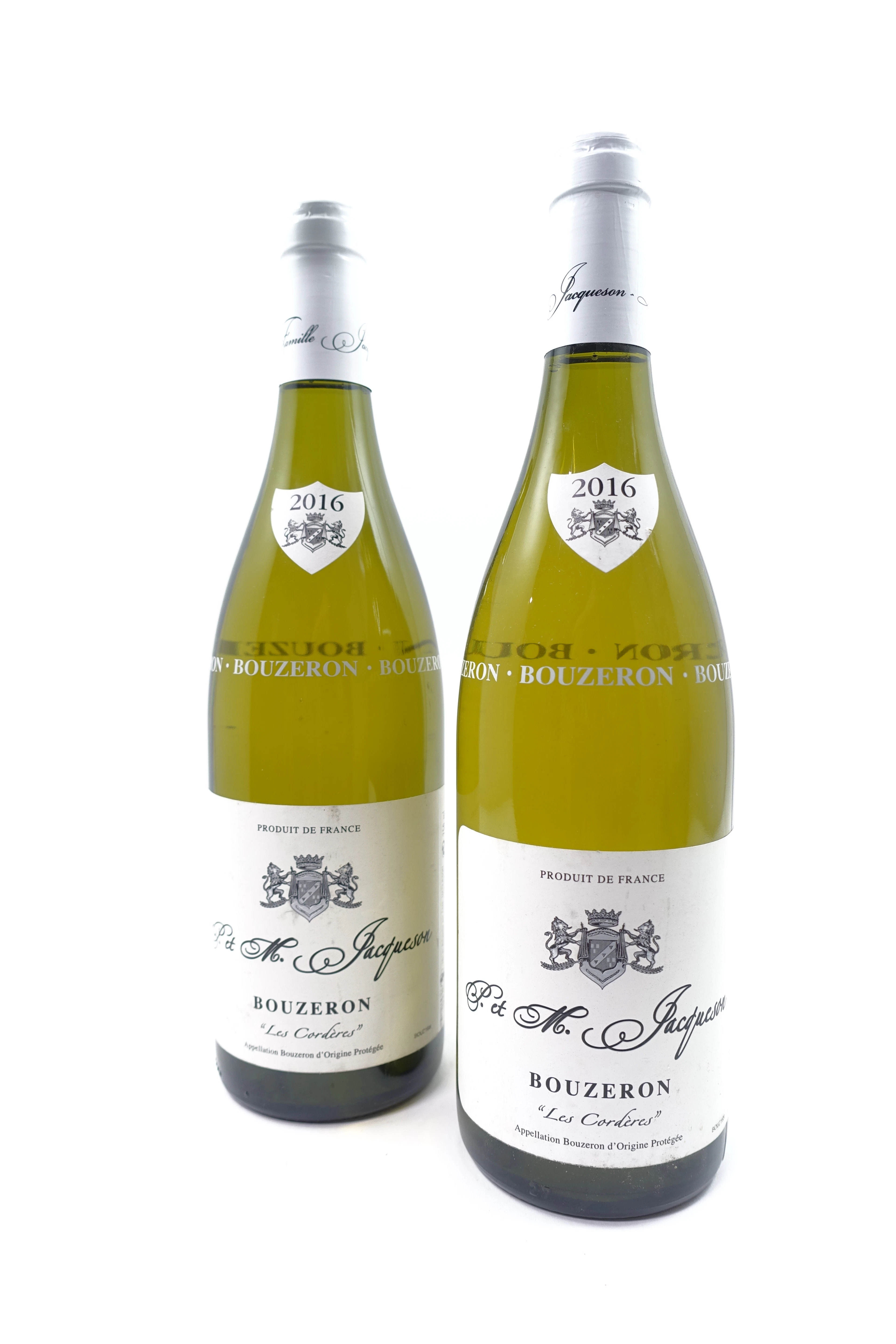 2 bts BOUZERON 2016 (blanc) Les Cordères. Paul Jacqueson