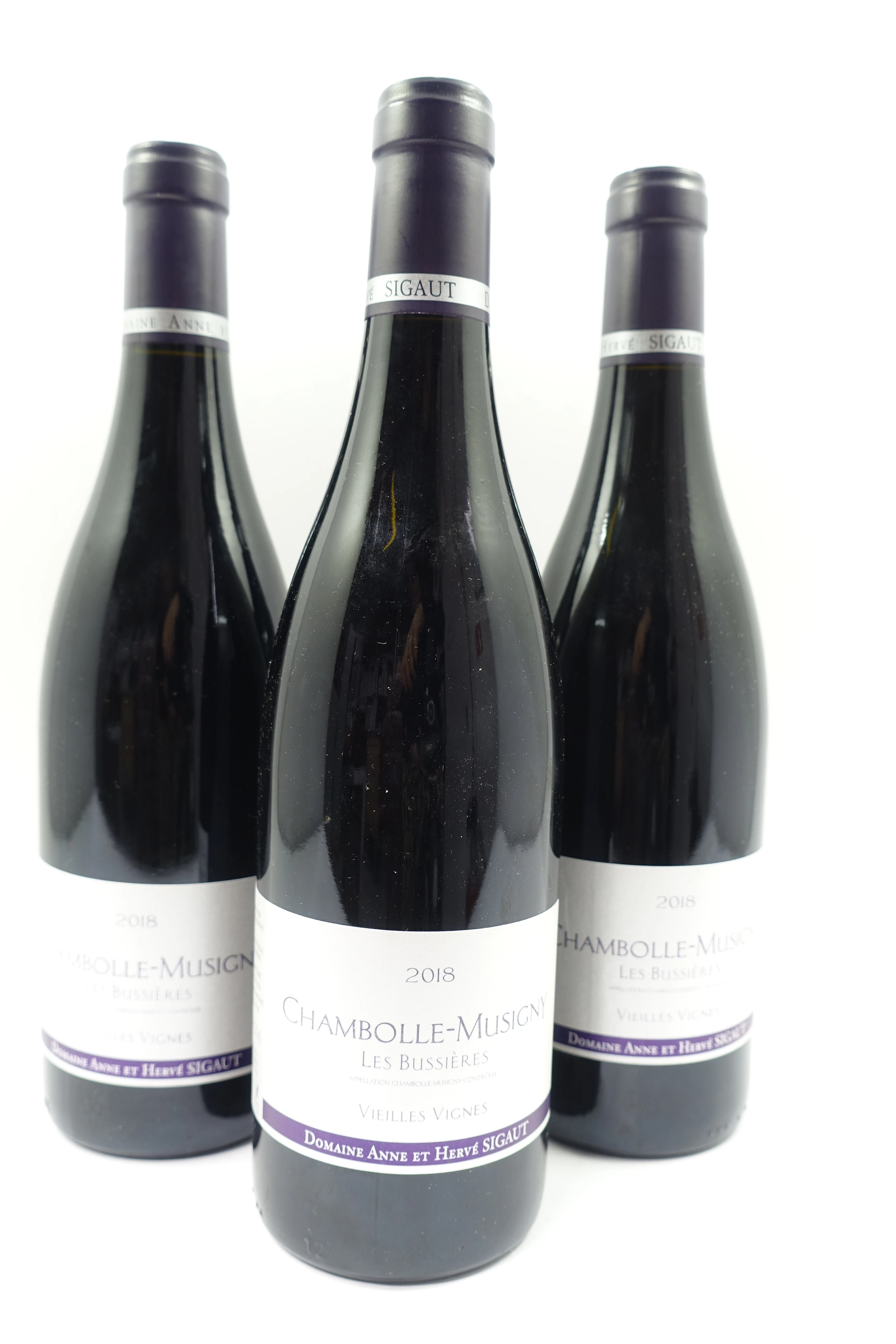 3 bts CHAMBOLLE MUSIGNY 2018 Les Bussières VV. Anne et Hervé Sigaut