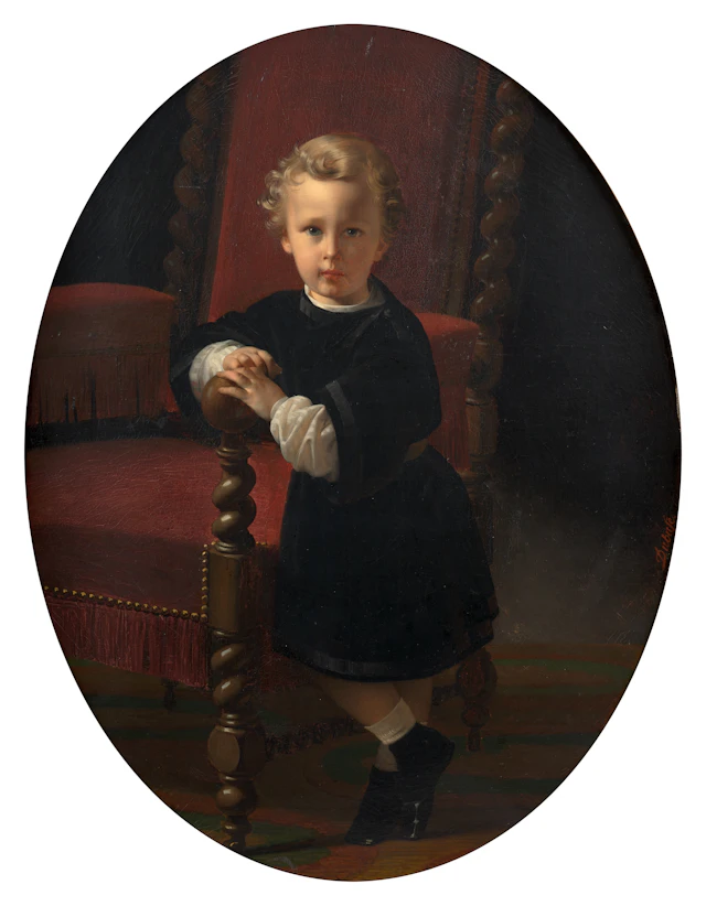 Claude-Marie DUBUFE Paris, 1790-1864 Portrait de Paul Dubufe, fils