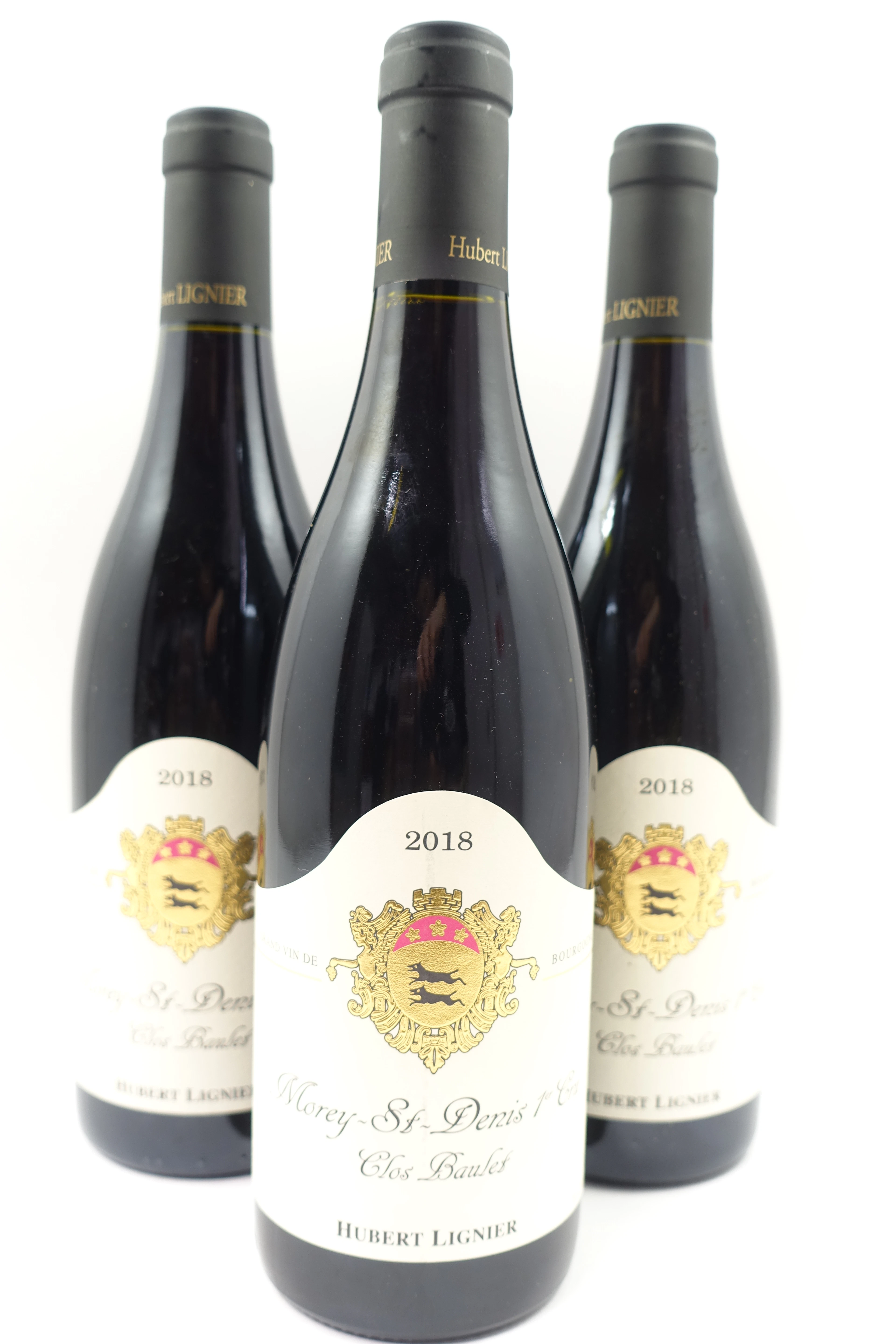 3 bts MOREY SAINT DENIS 2018 1er Cru Clos Baulet. Hubert Lignier