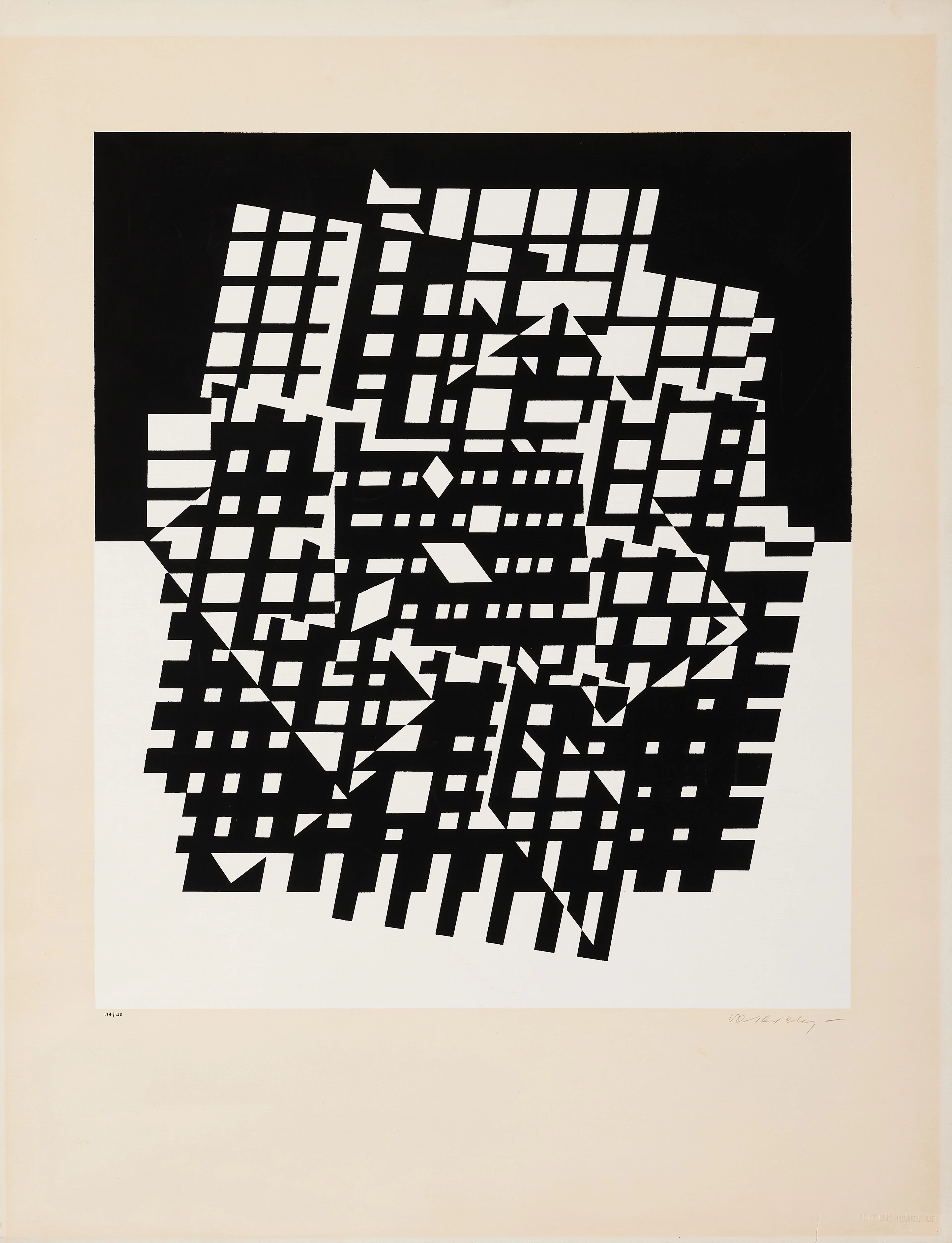 Victor VASARELY 1906 - 1997 Ixion II