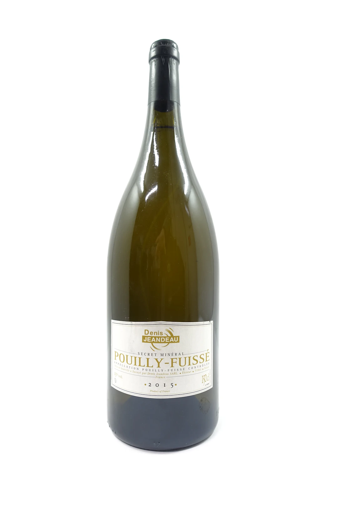 1 mag POUILLY FUISSE 2015 Secret Minéral. Denis Jeandeau
