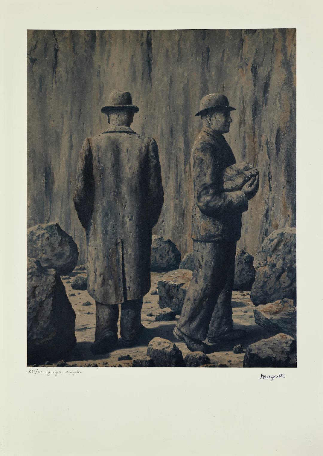 René MAGRITTE (d'après) L'homme de pierre - 1979