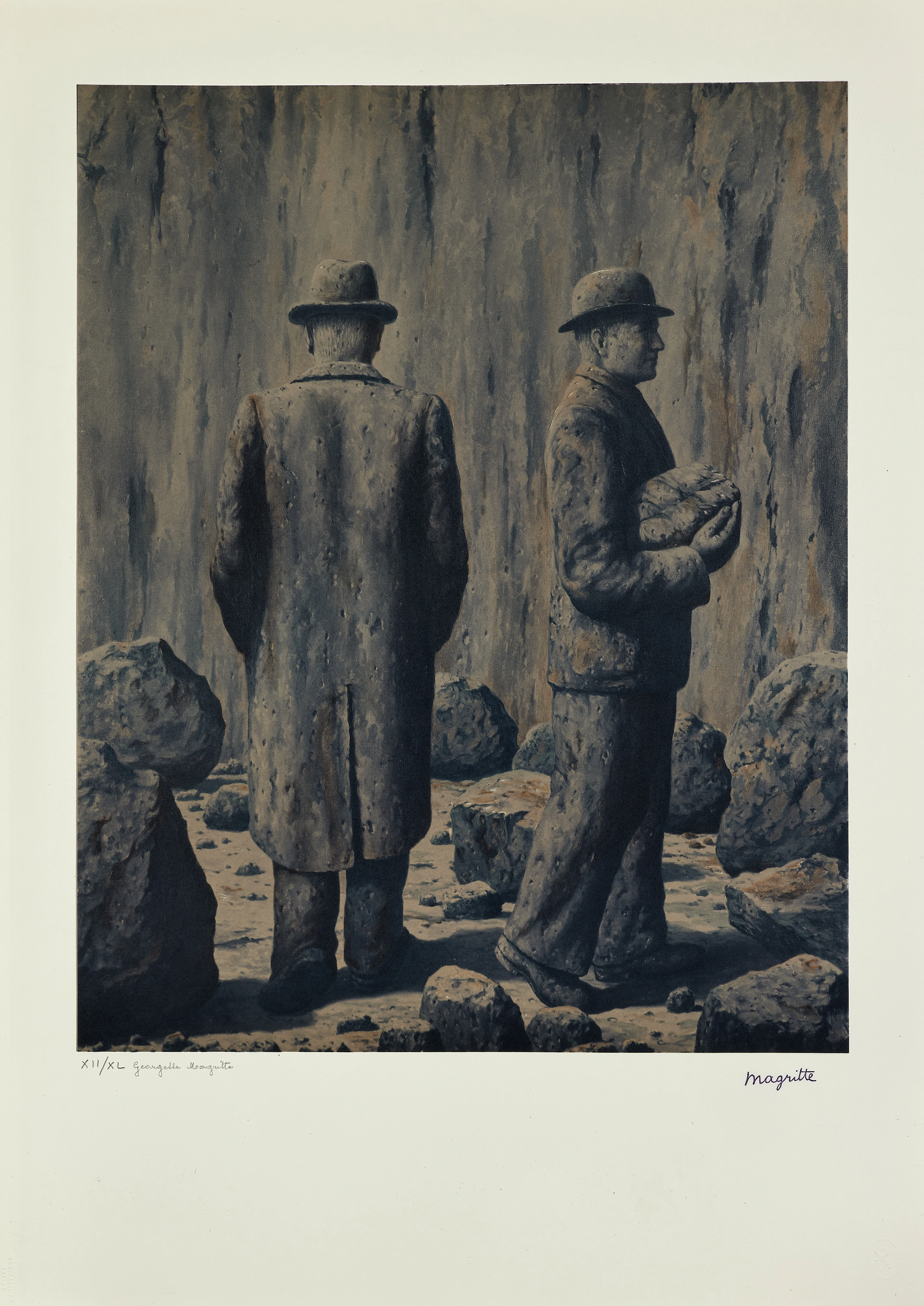 René MAGRITTE (d'après) L'homme de pierre - 1979